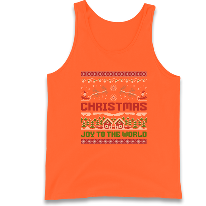 Christmas Joy to the World Christmas Tank Top