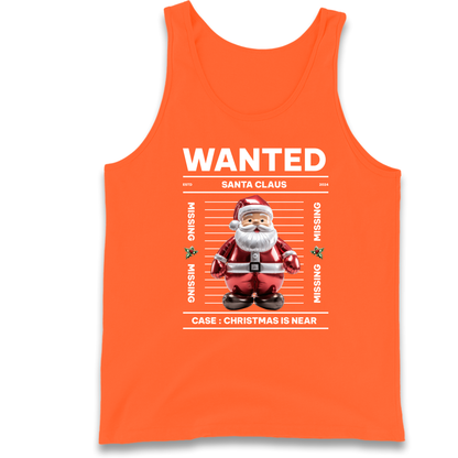 Wanted Santa Claus Christmas Tank Top