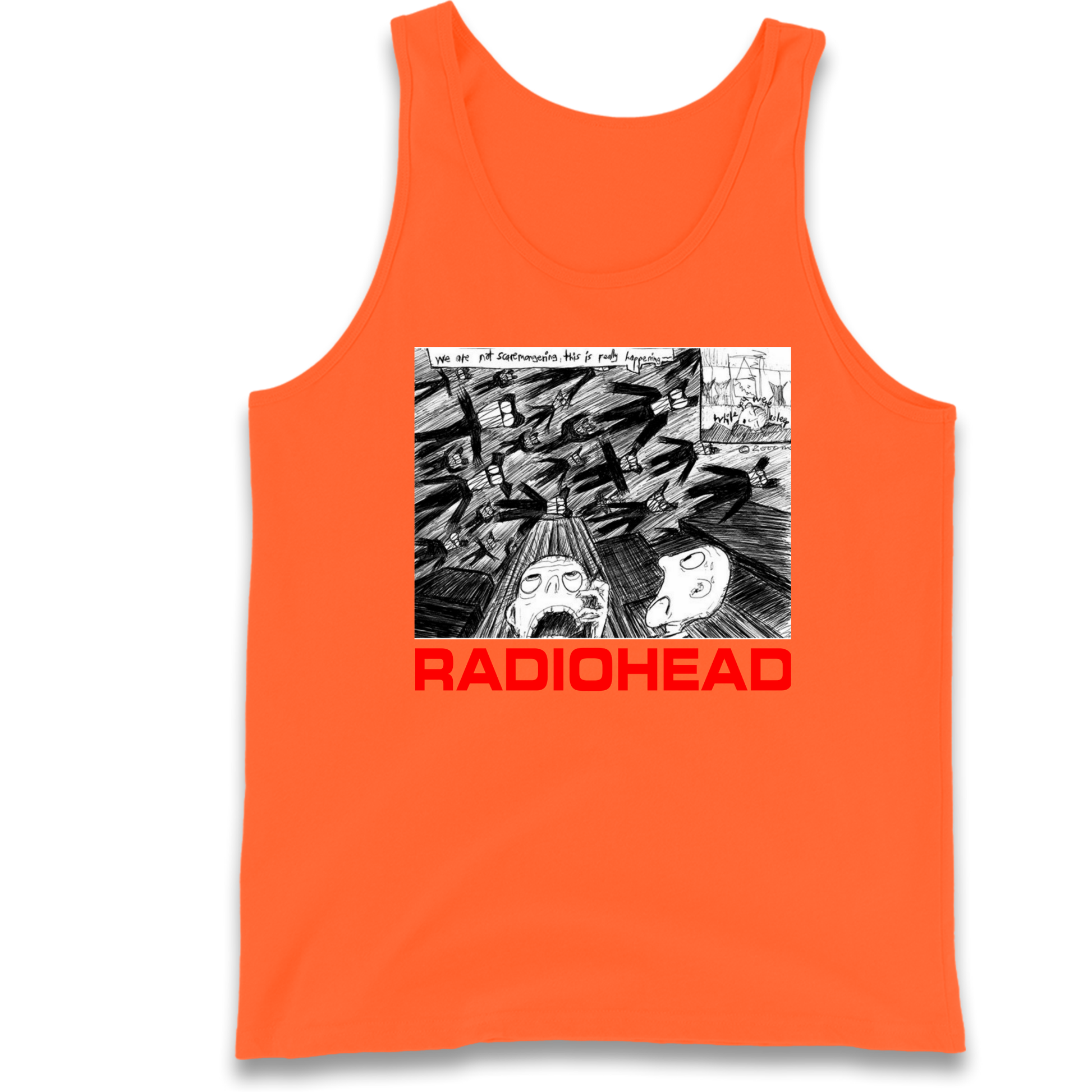Radiohead We Are Not Screaming Tank Top