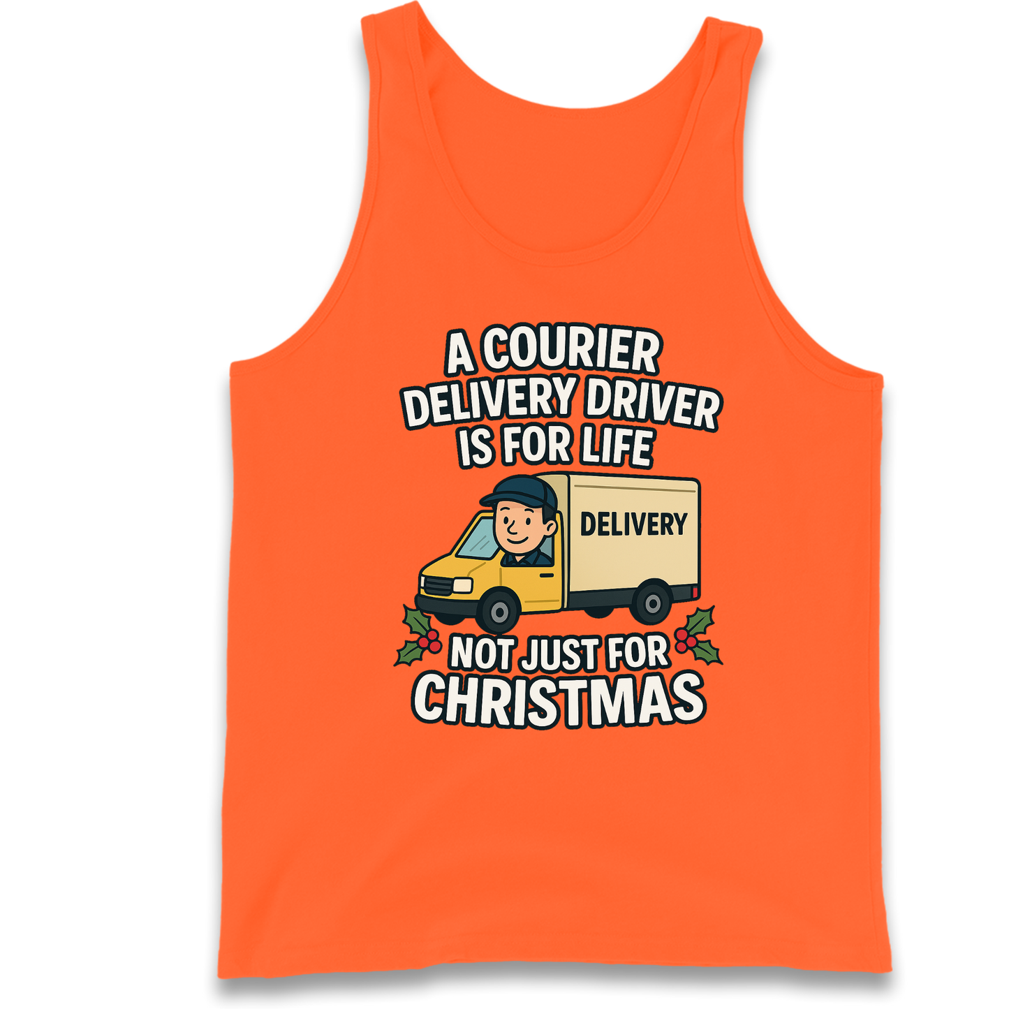 Courier Delivery Driver Christmas Tank Top
