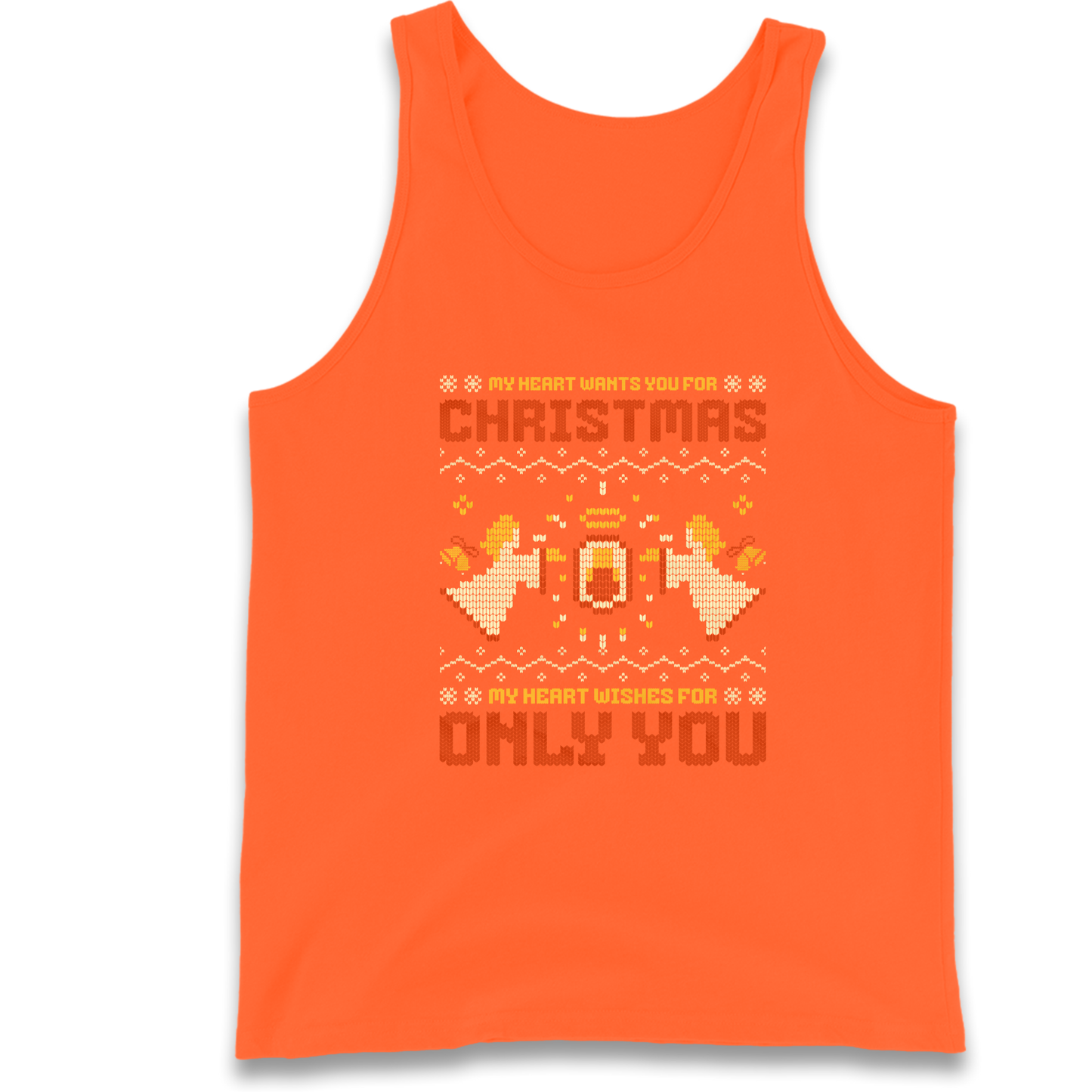 My Heart Wants You For Christmas Only You Christmas Tank Top