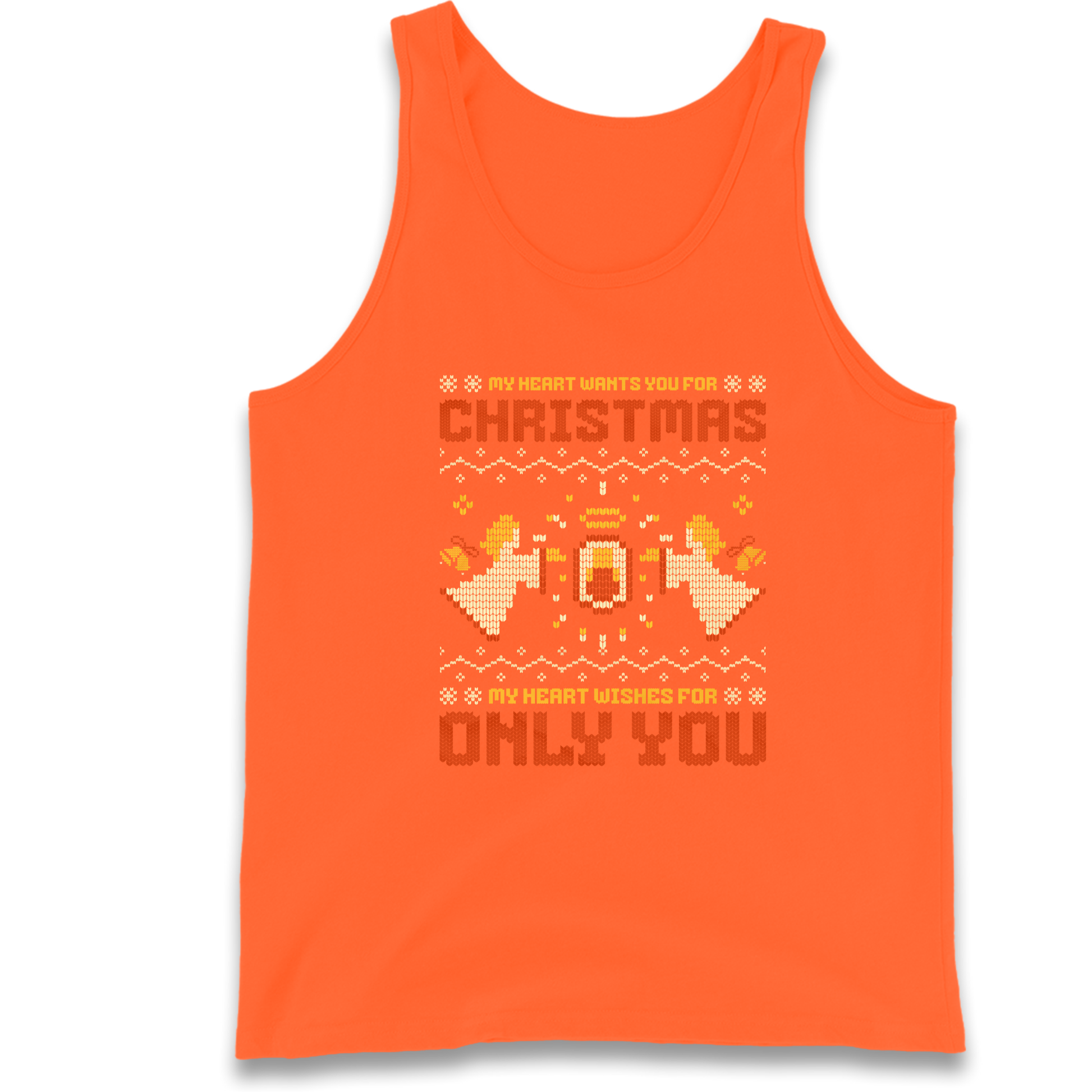 My Heart Wants You For Christmas Only You Christmas Tank Top