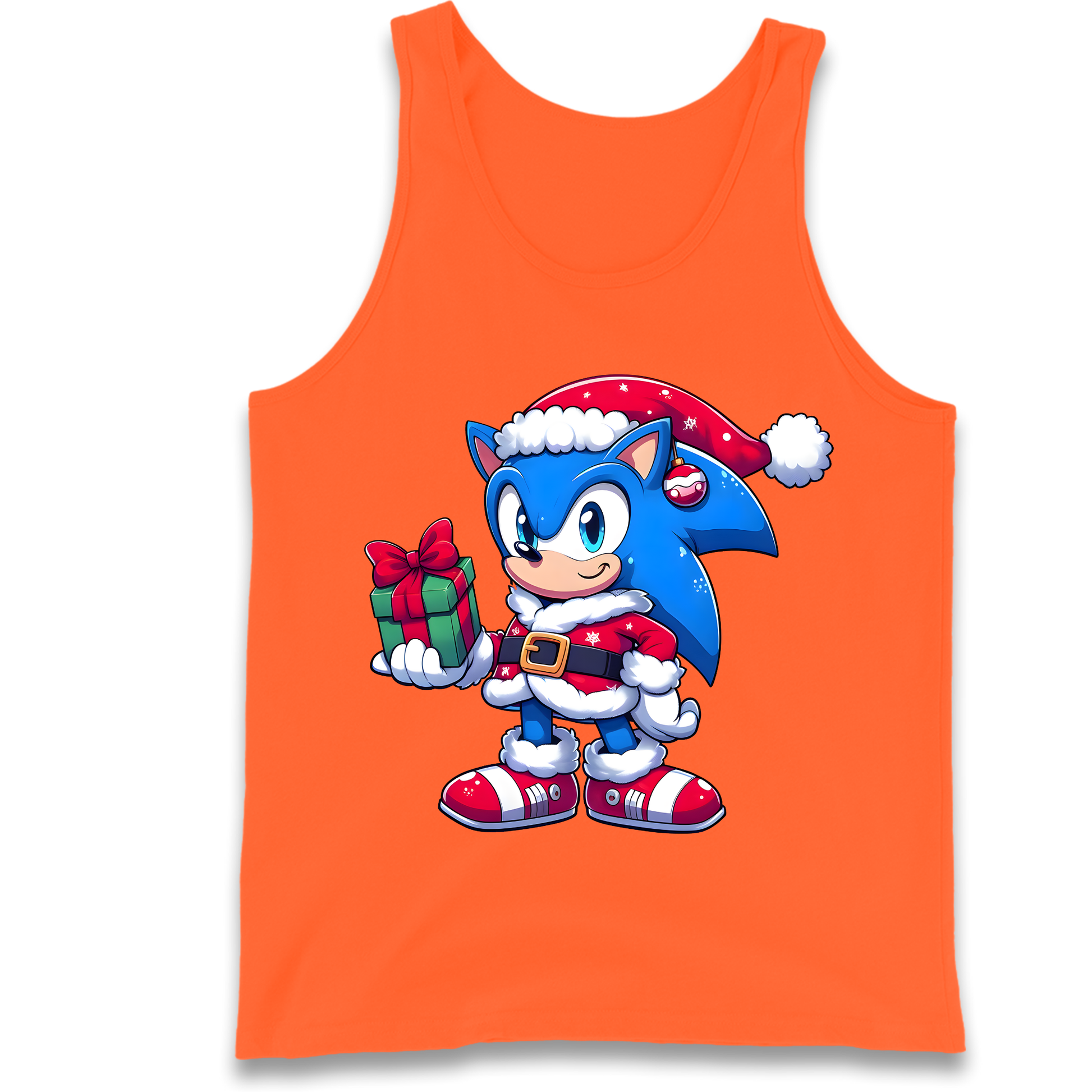 Sonic The Hedgehog Santa Tank Top