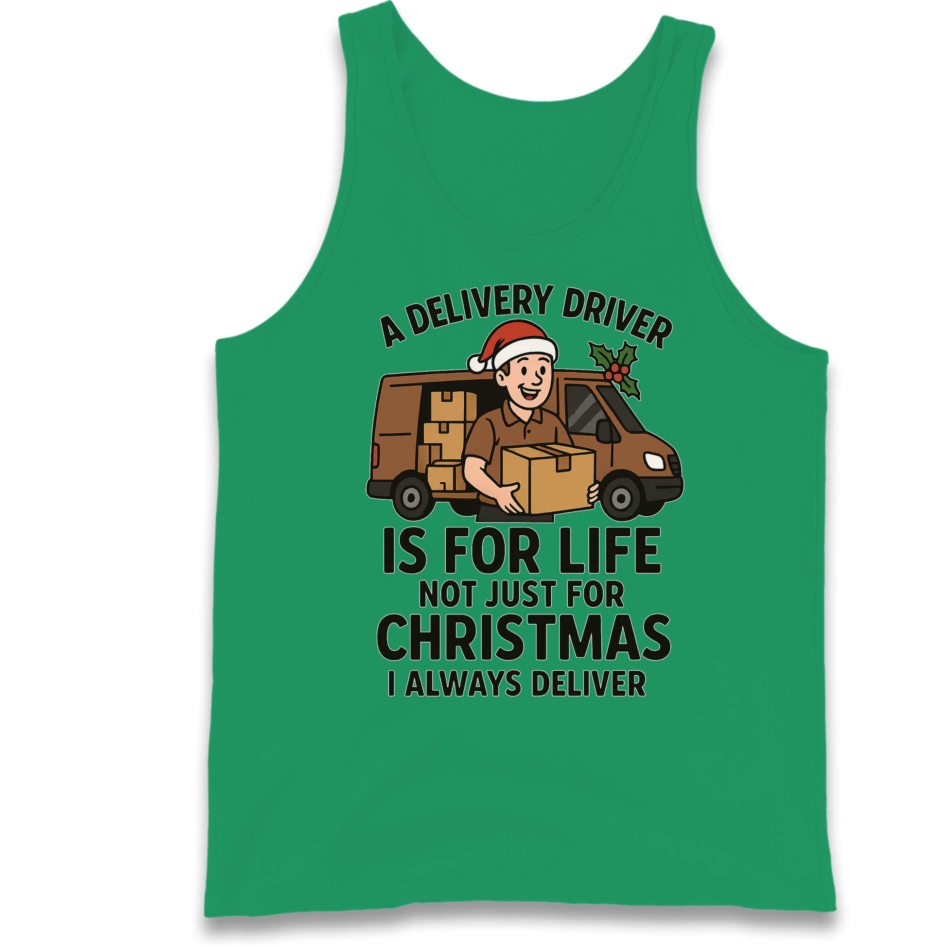 Delivery Driver Christmas Tank Top