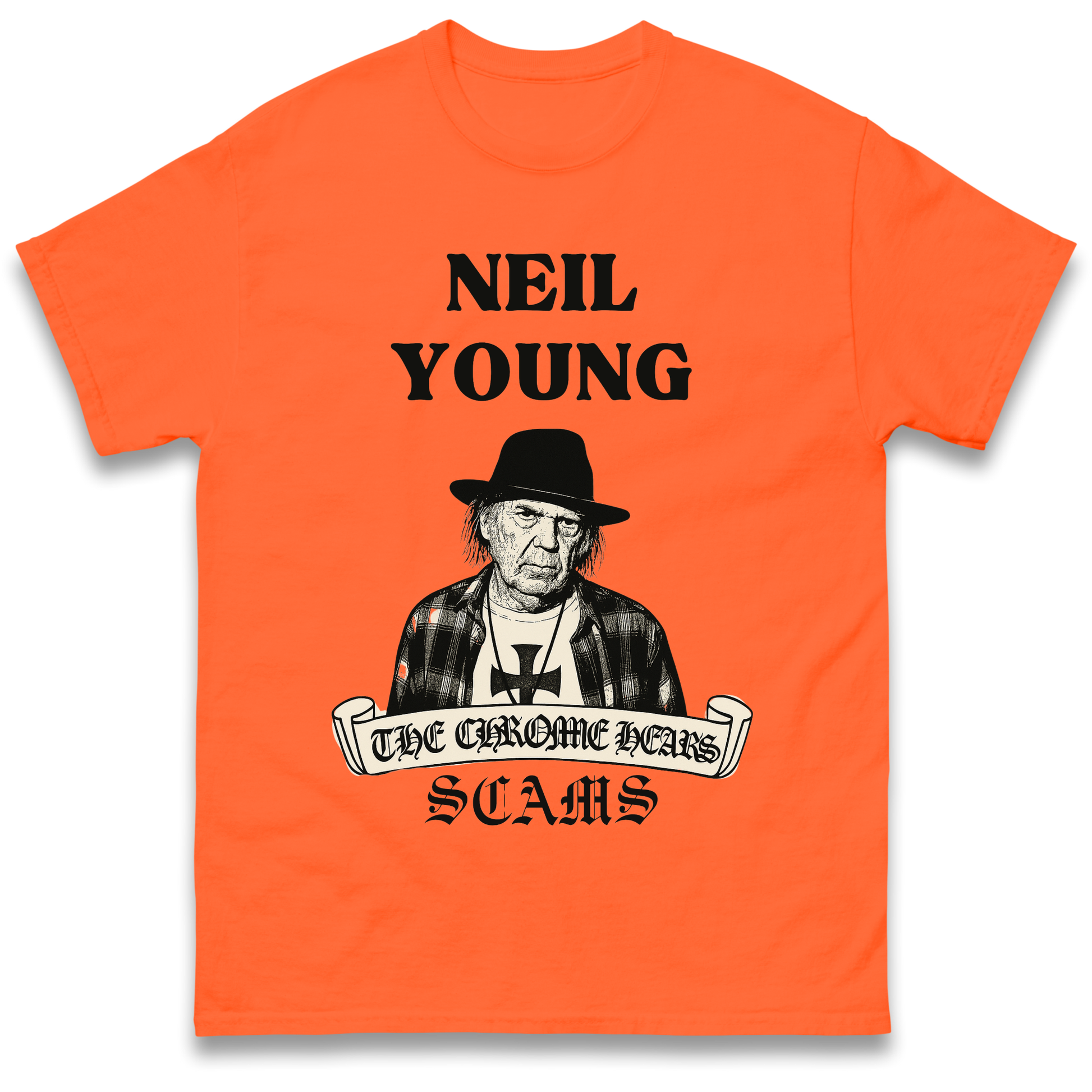 Neil Young and the Chrome Hearts T Shirt 