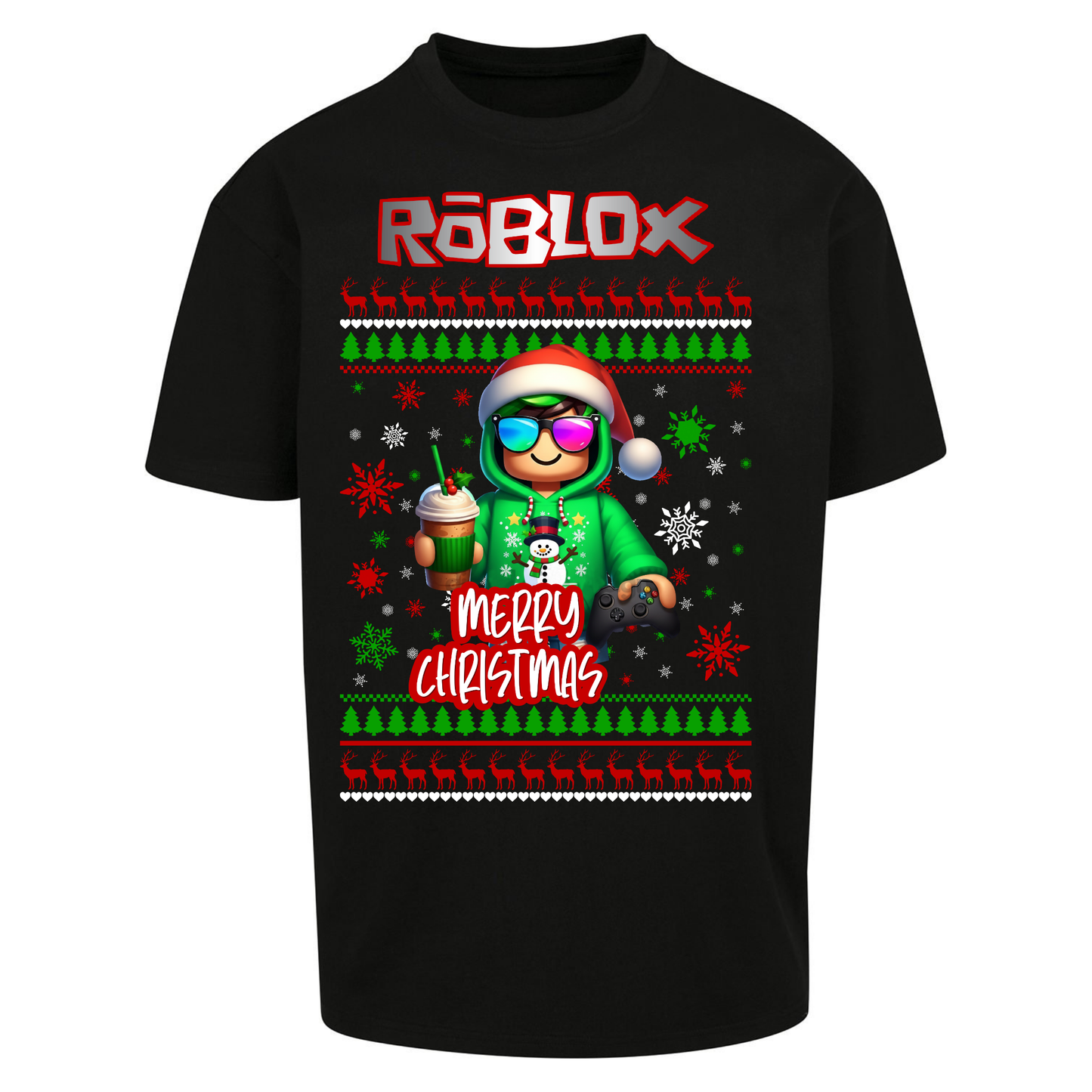 Roblox Merry Christmas Oversized T Shirts