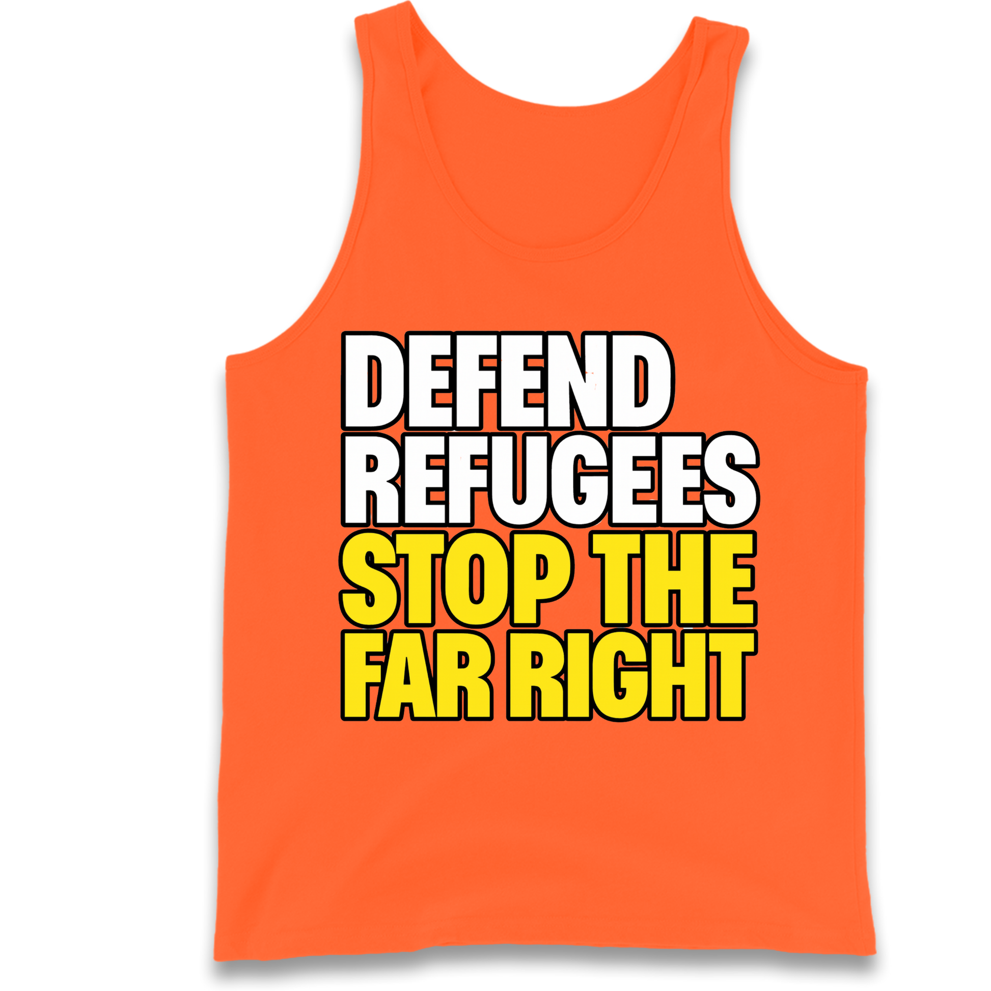 Defend Refugees Stop The Far Right Tank Top