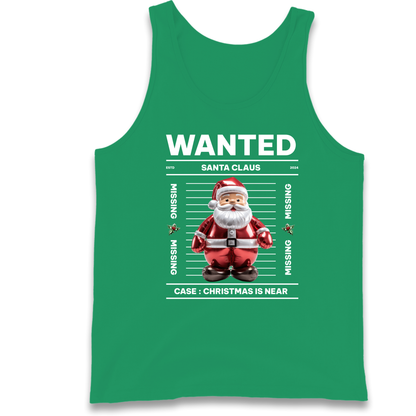Wanted Santa Claus Christmas Tank Top