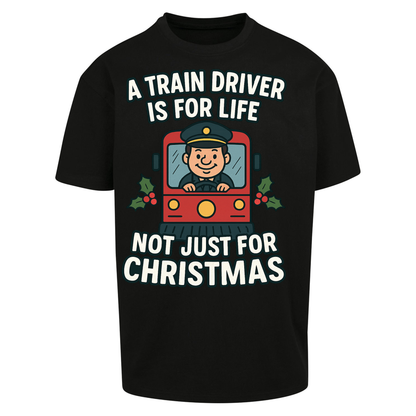 Train Driver Christmas Oversized T Shirts