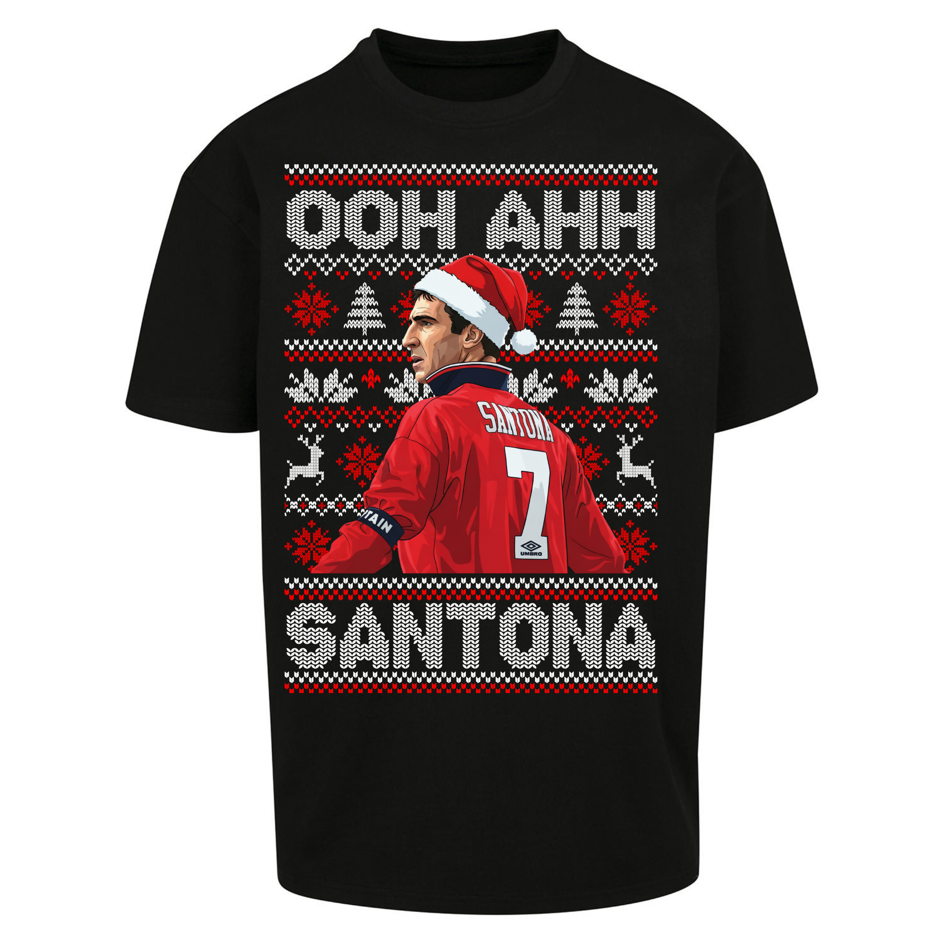 M'nchester United Christmas Oversized T Shirts