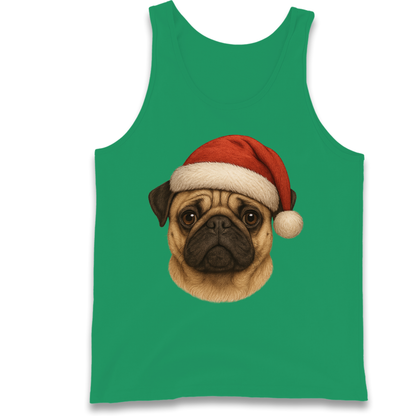 Pug Face Christmas Tank Top