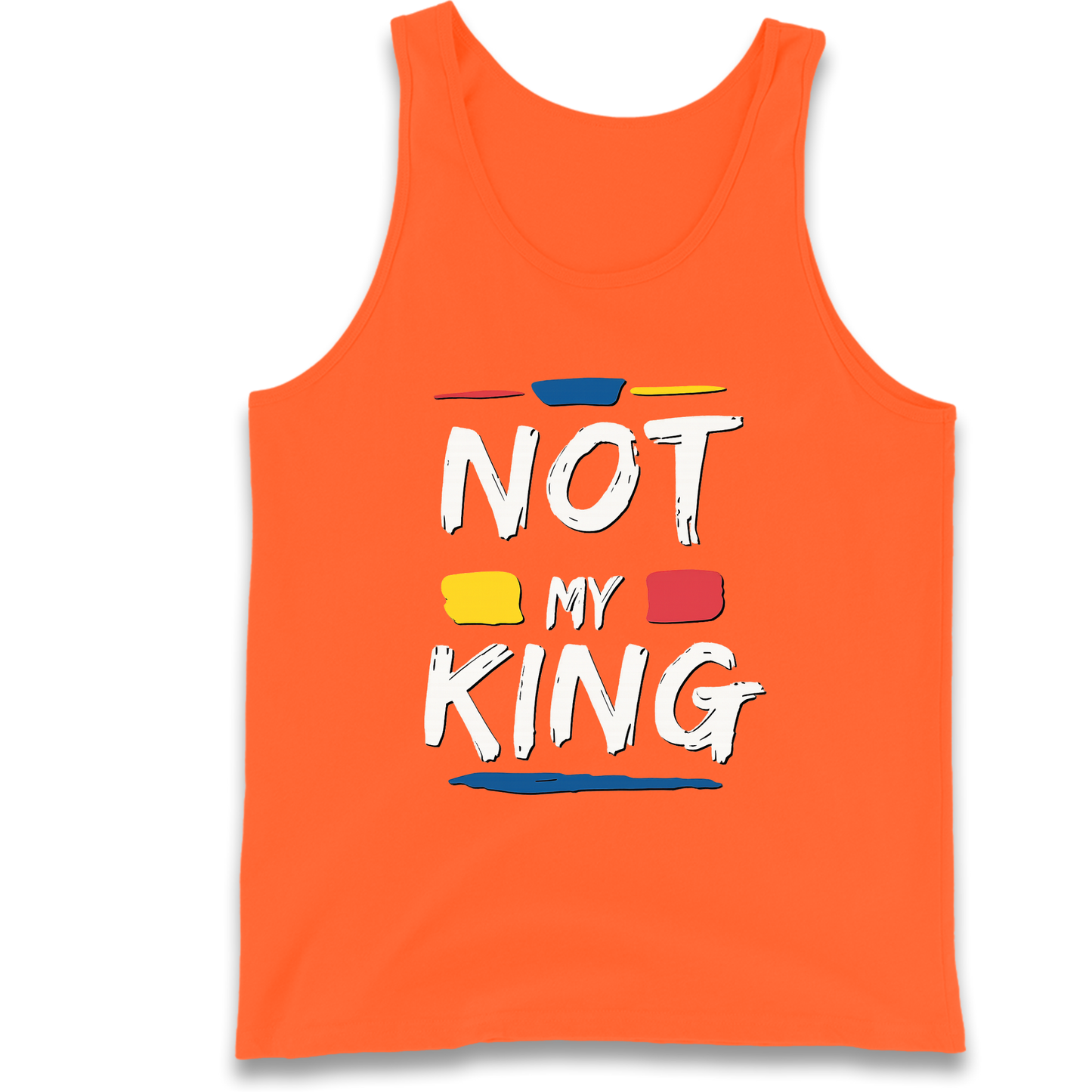 Not My King Slogan Tank Top