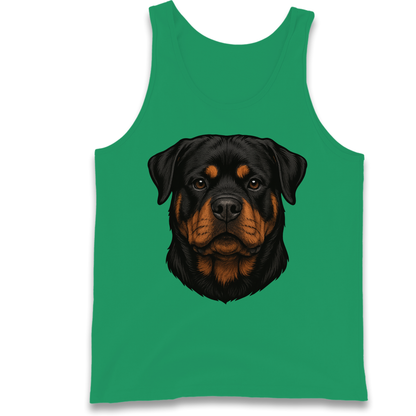 Rottweiler Face Tank Top