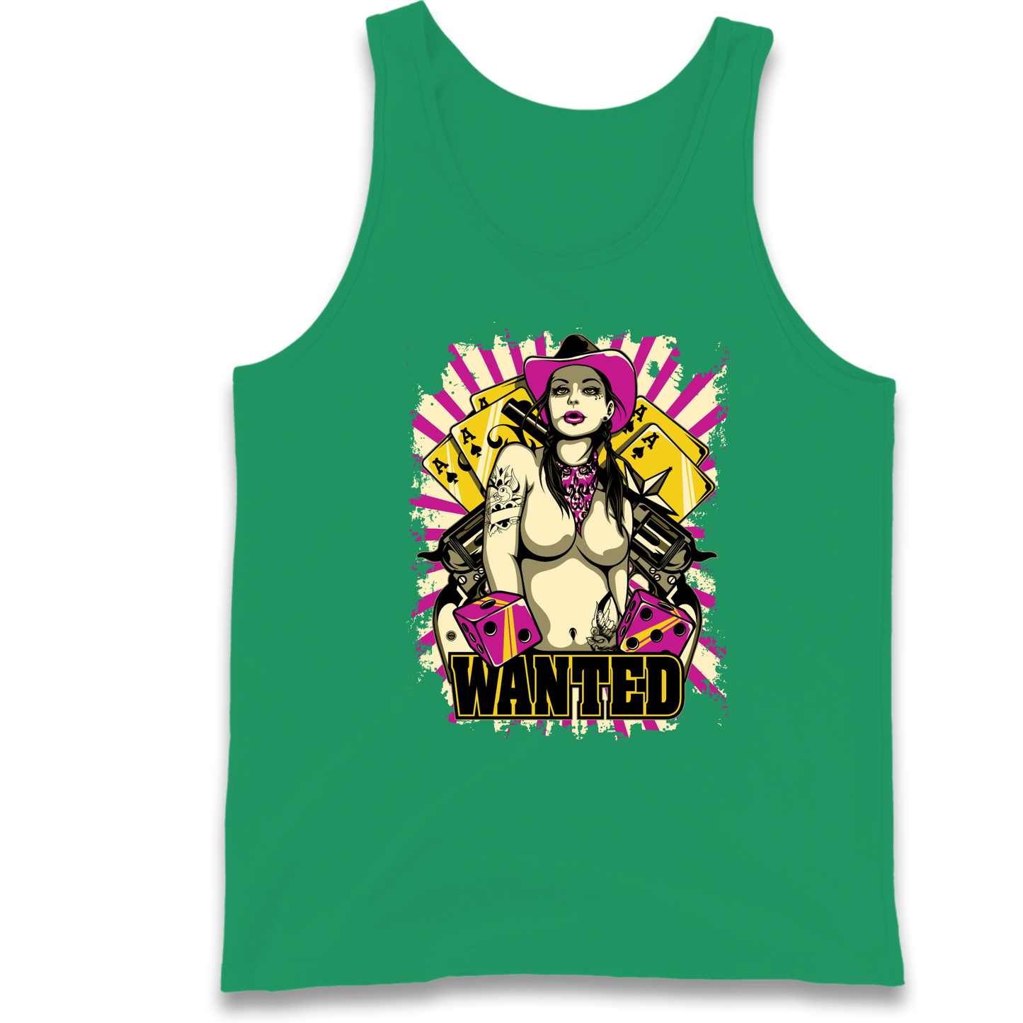 Wanted Ace Of Spades Tank Top