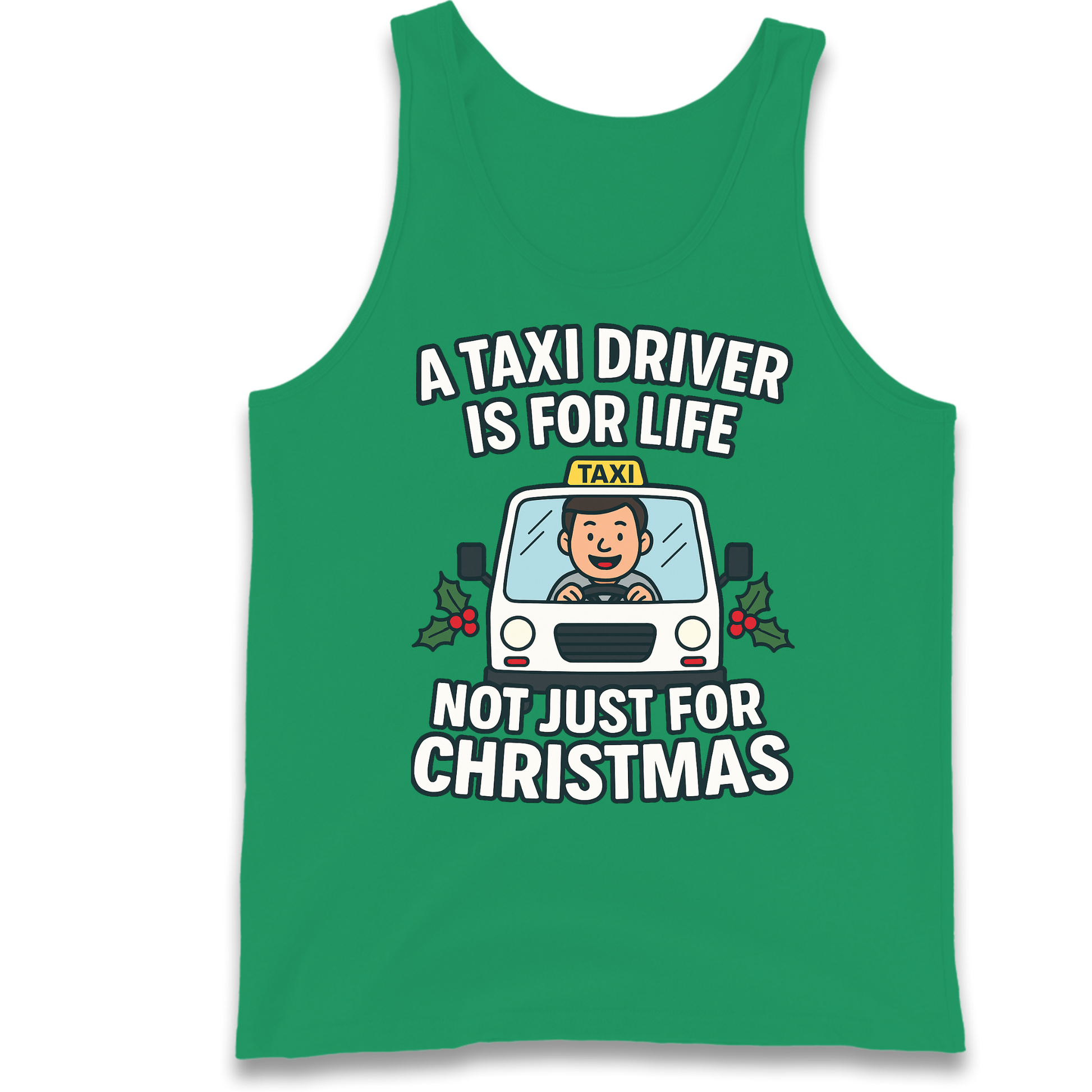 Taxi Driver Christmas Tank Top