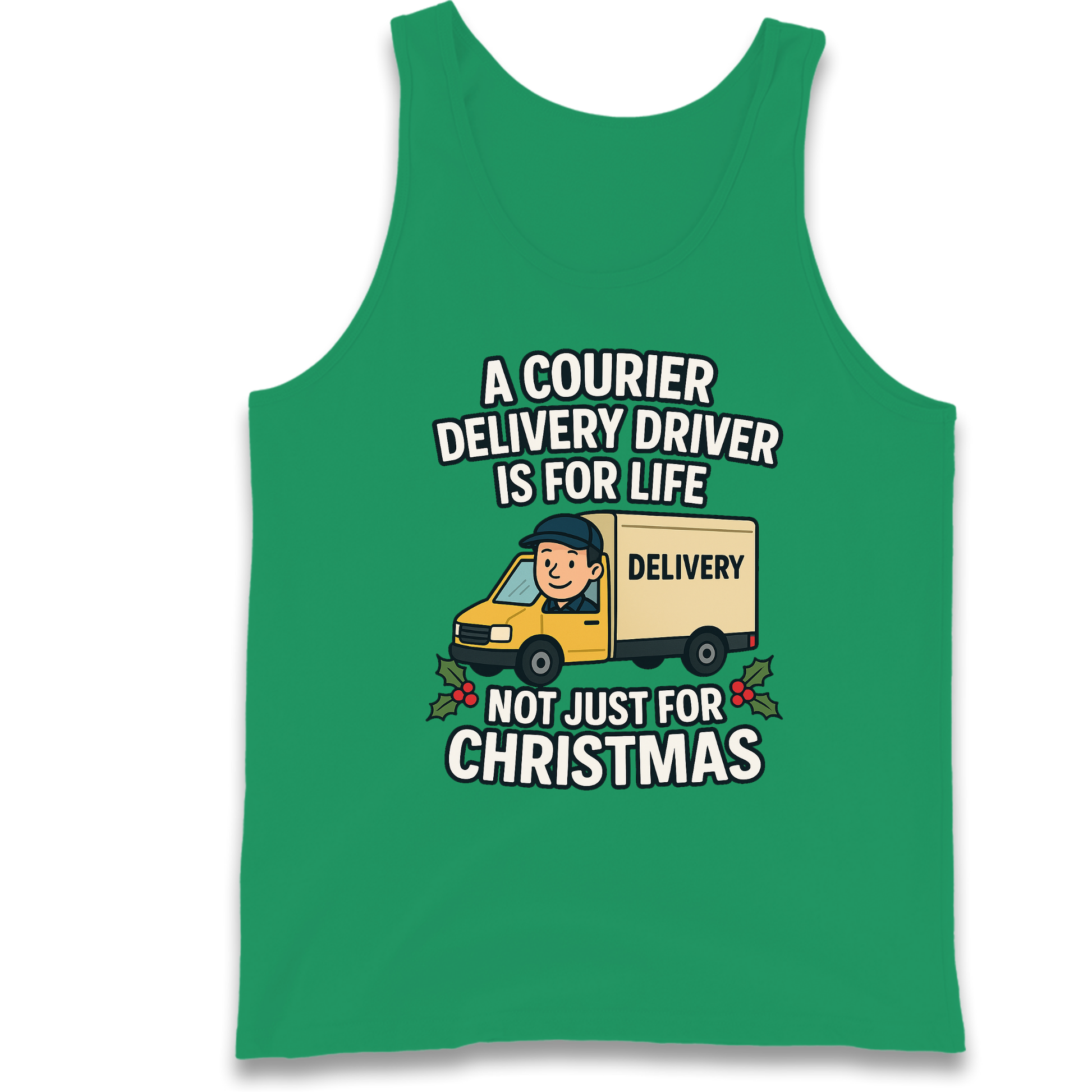 Courier Delivery Driver Christmas Tank Top