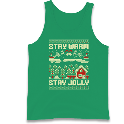 Stay Warm Stay Jolly Christmas Tank Top