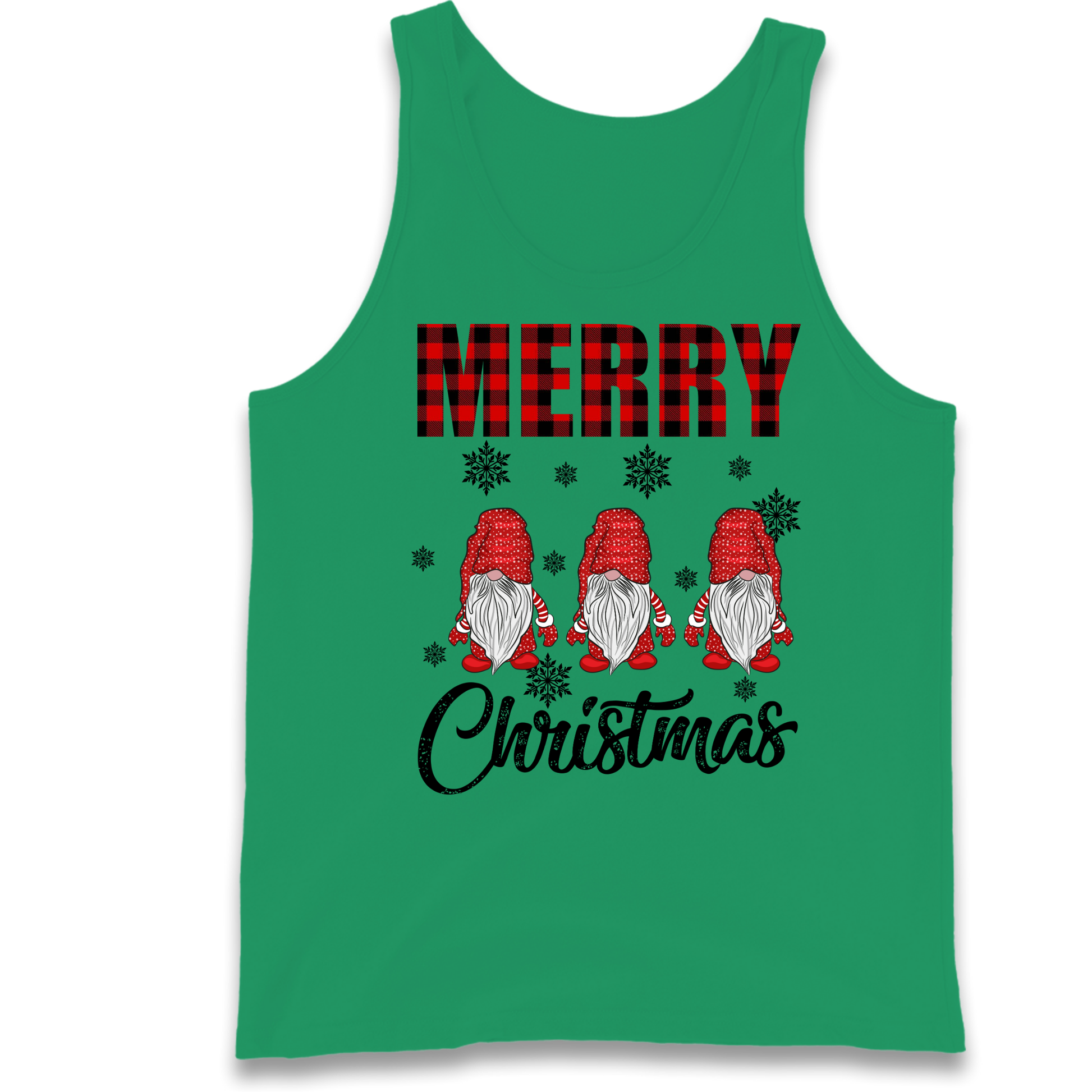Merry Knomes Christmas Tank-Top