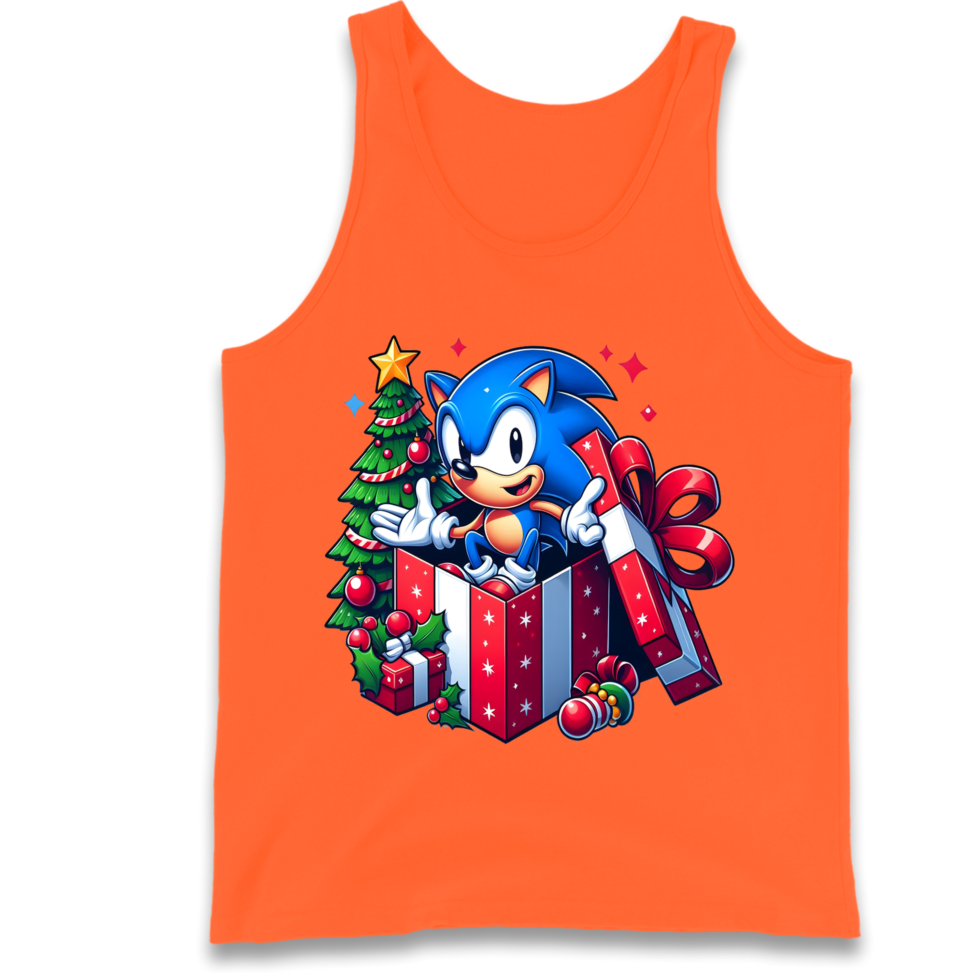 Sonic The Hedgehog Christmas Tank Top