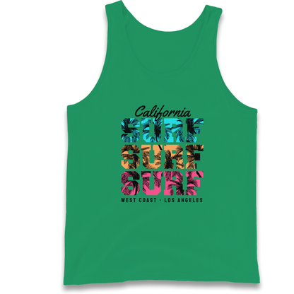 California Surf Surf Surf Tank Top