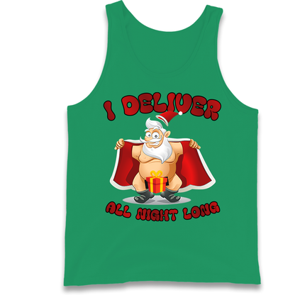 Santa Claus I Deliver All Night Long Christmas Tank Top