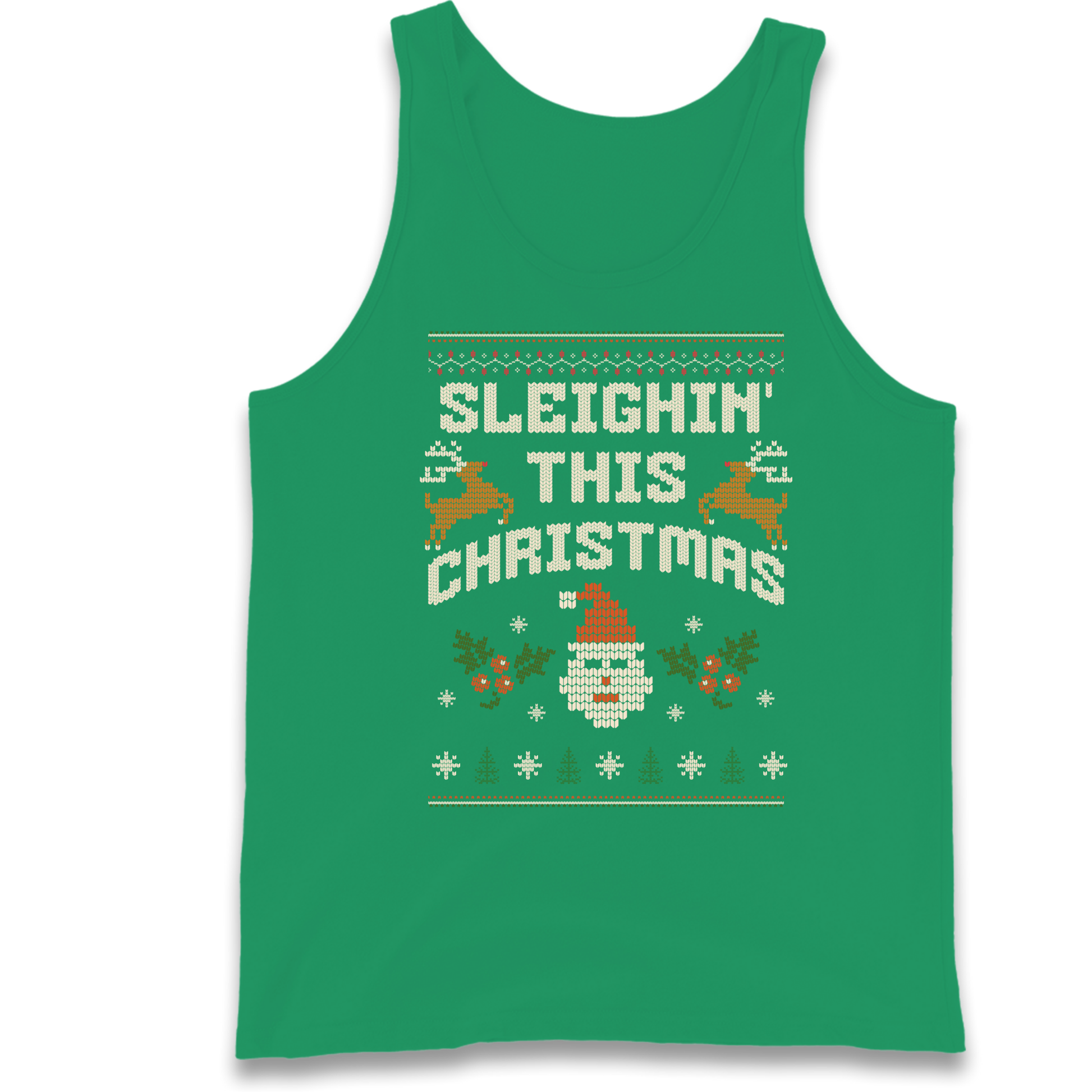 Sleighin This Christmas Christmas Tank Top