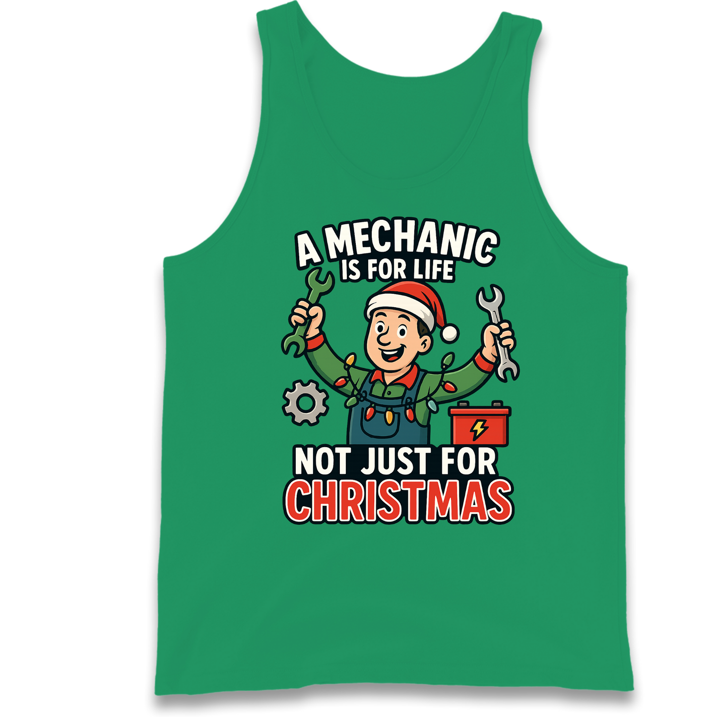 Mechanic Christmas Tank Top