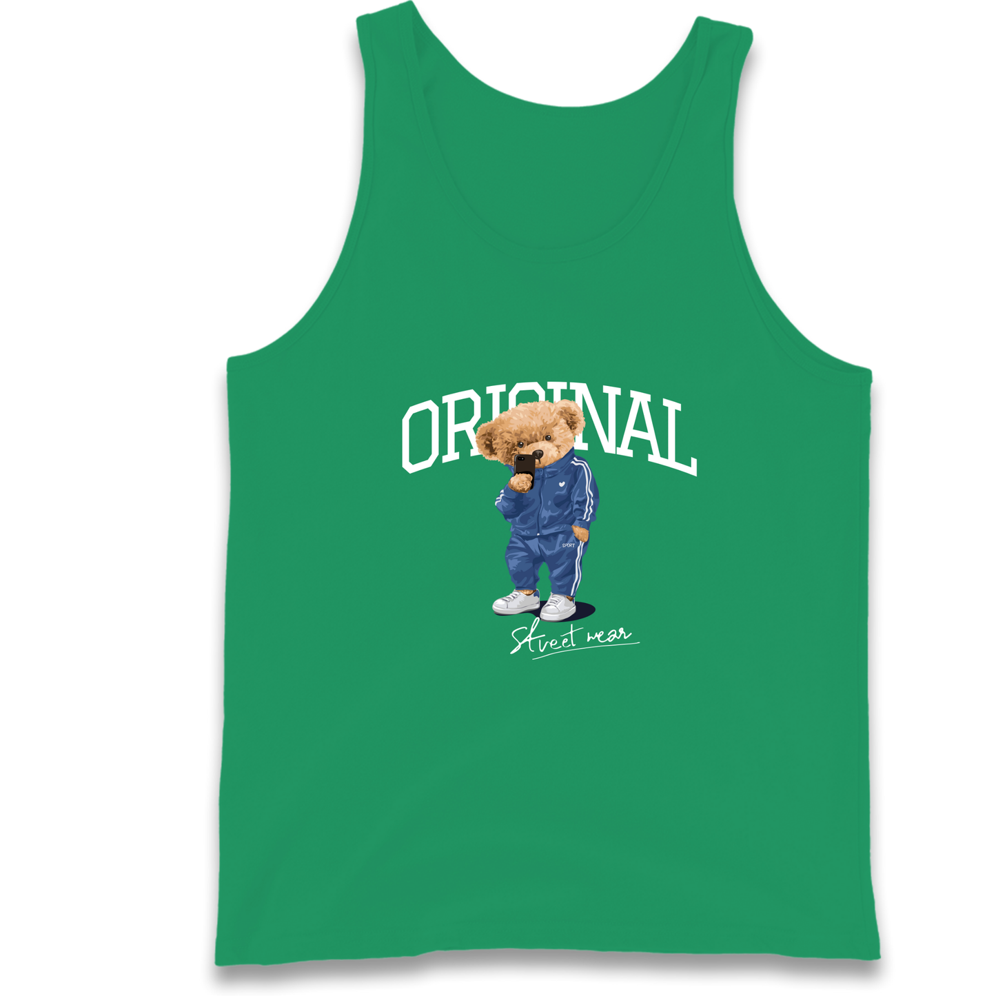 Teddy Bear Original Streetwear Tank Top