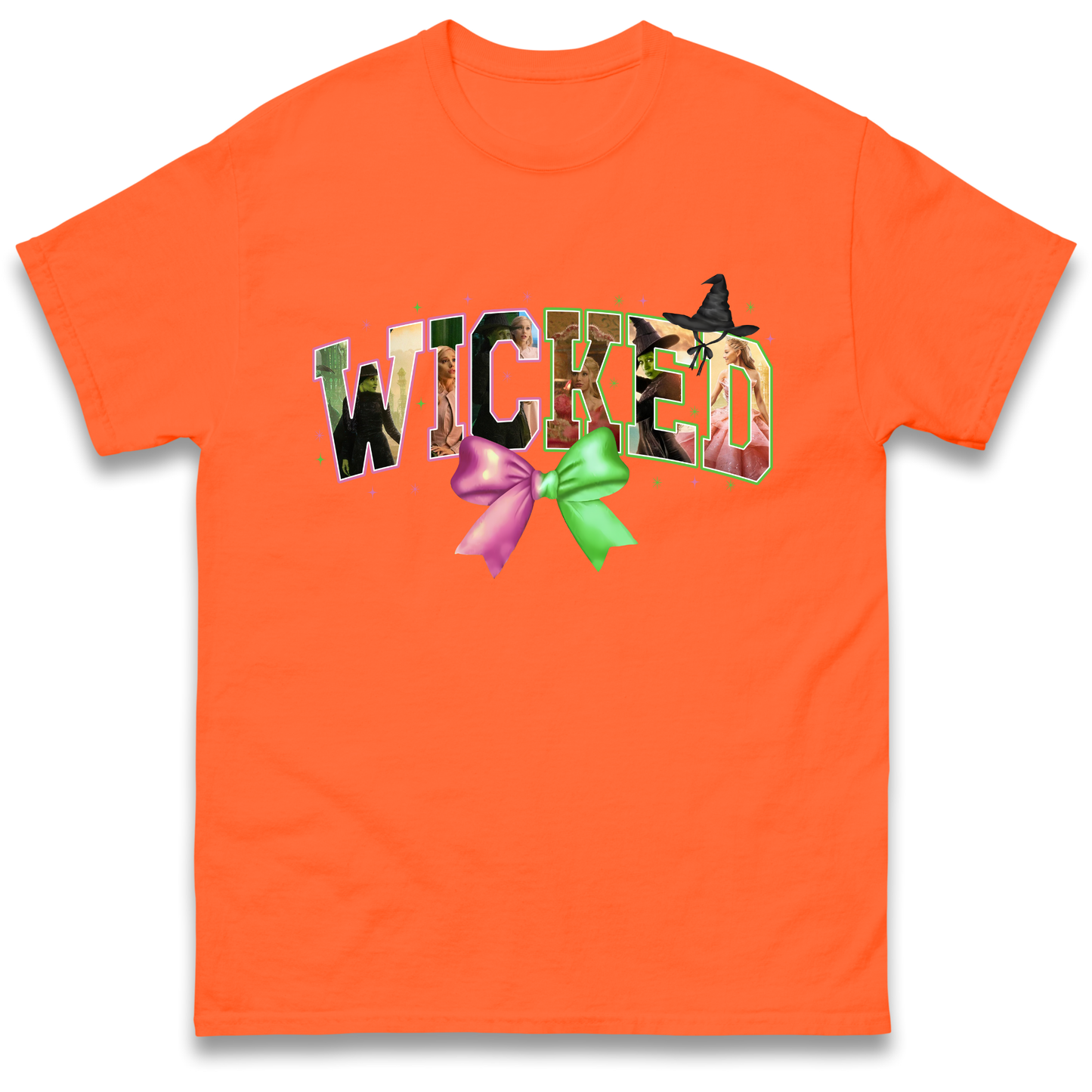 Wicked Pink and Green Bow T Shirt