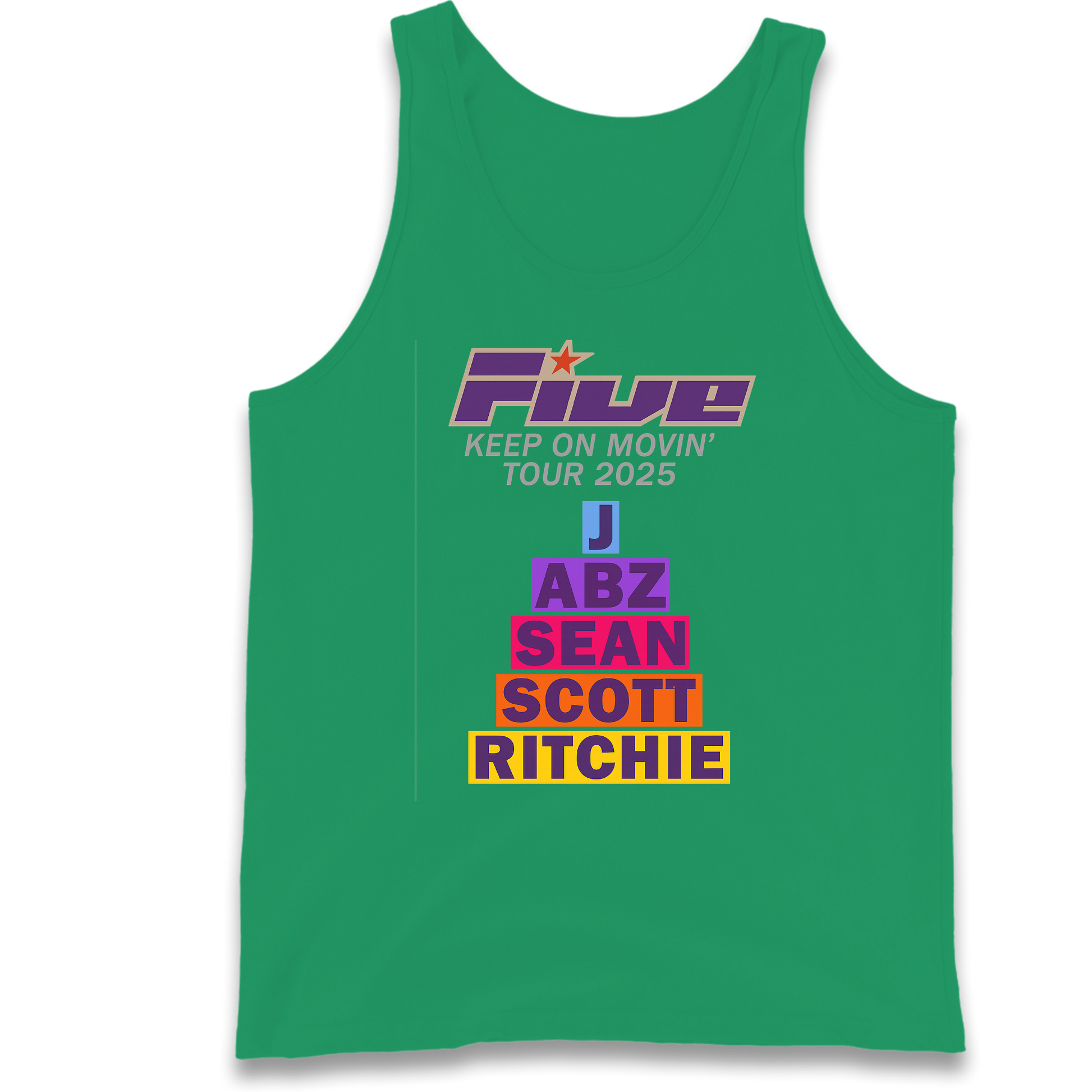 Five Keep On Movin' Tour 2025 Tank Top