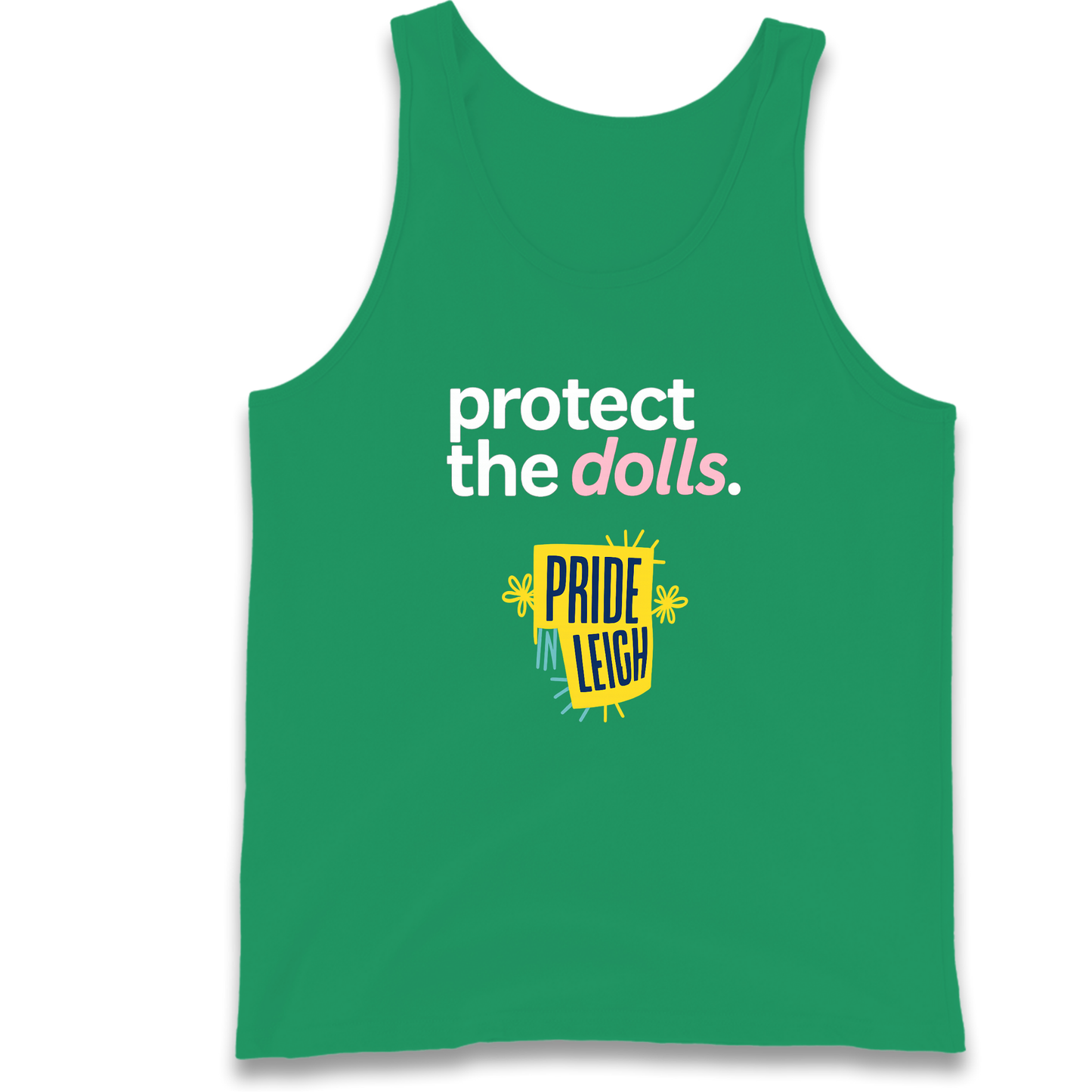 Protect The Dolls Slogan Tank Top