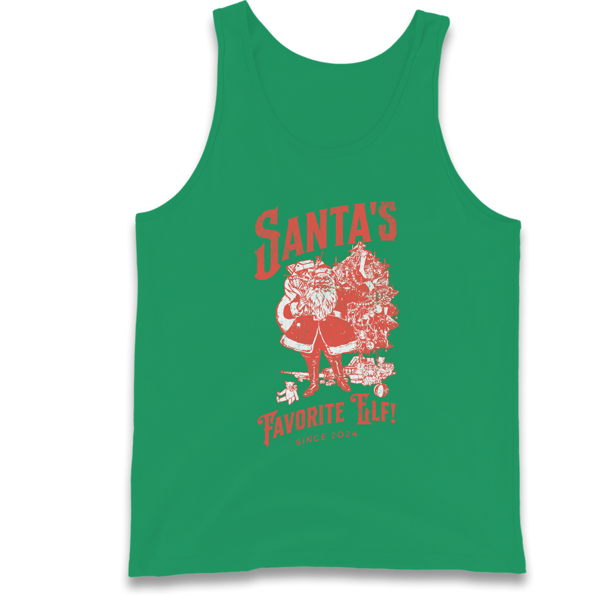 Santas Favourite Elf Christmas Tank Top