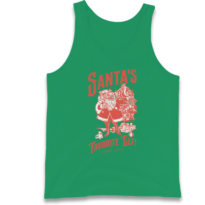 Santas Favourite Elf Christmas Tank Top