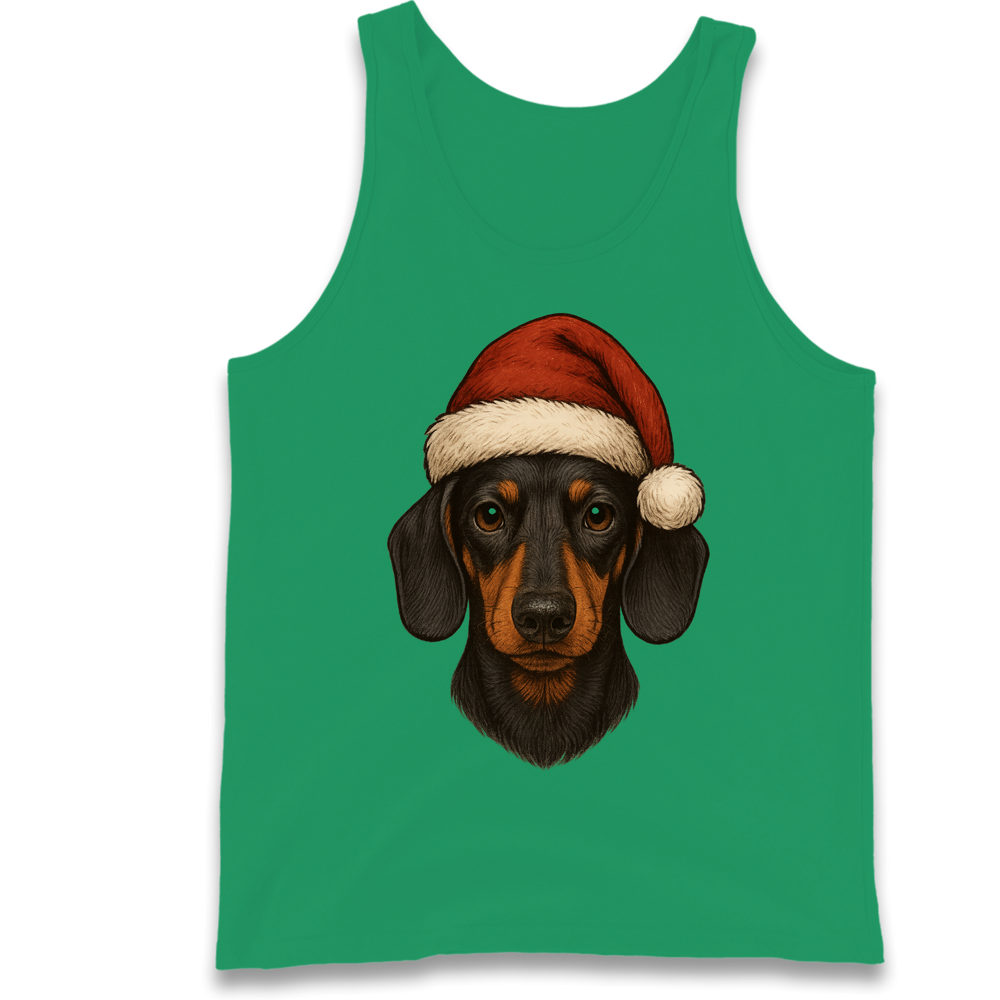 Sausage Dog Christmas Tank-Top