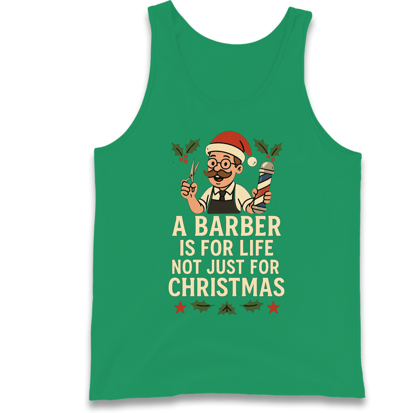 Barber Christmas Tank Top