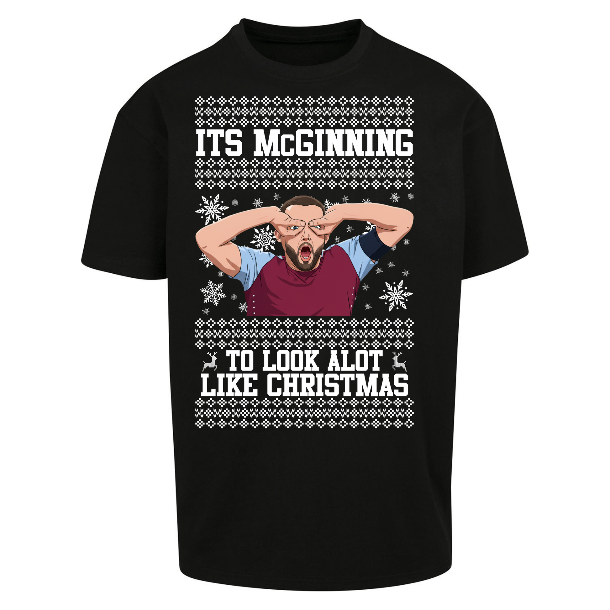 John McGinn Christmas Oversized T Shirts