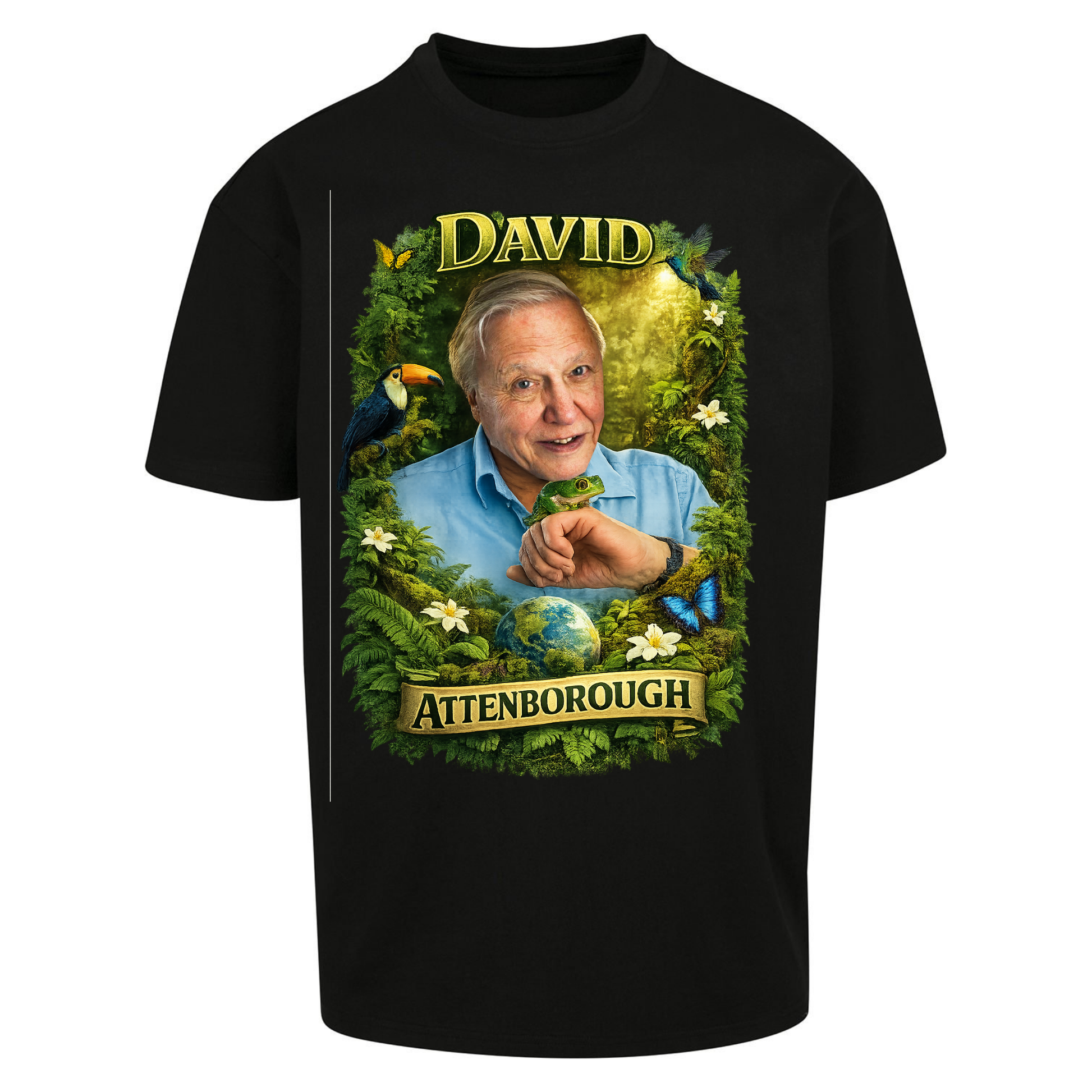 David Attenborough Oversized T Shirts