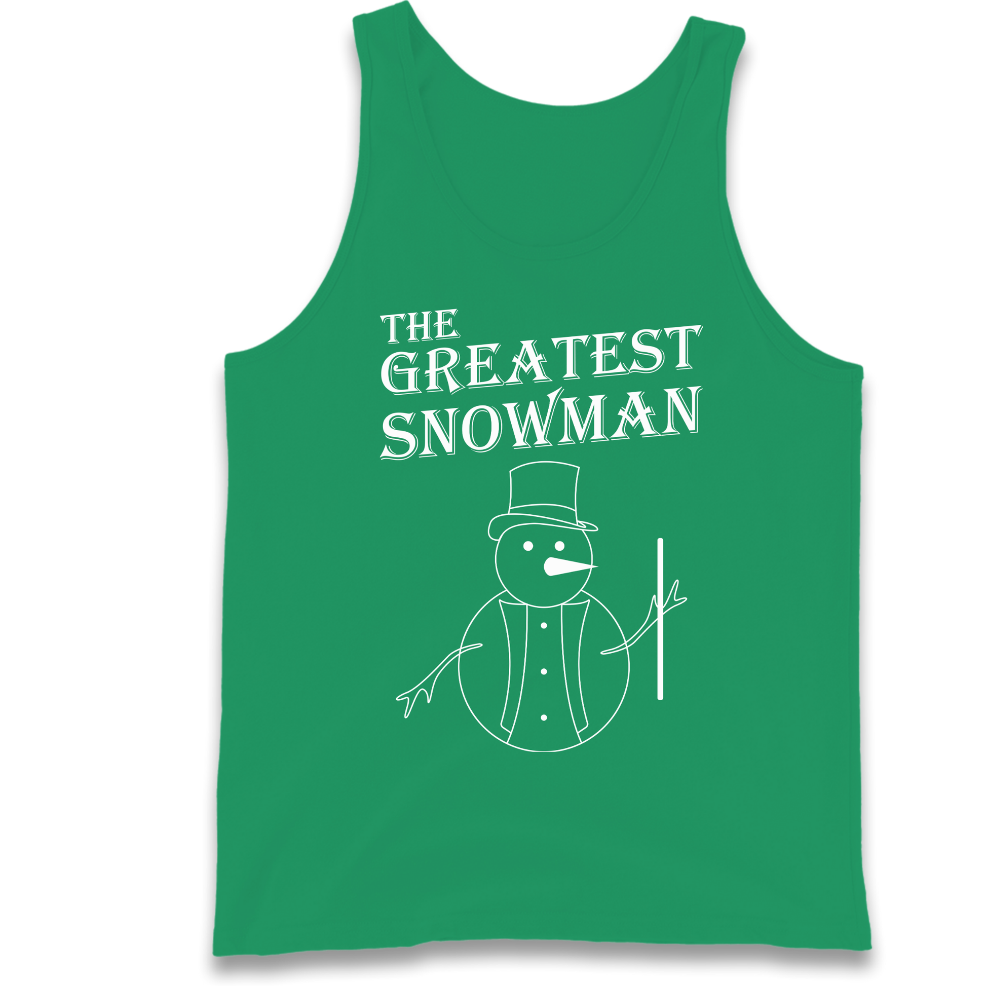 The Greatest Snowman Christmas Tank Top