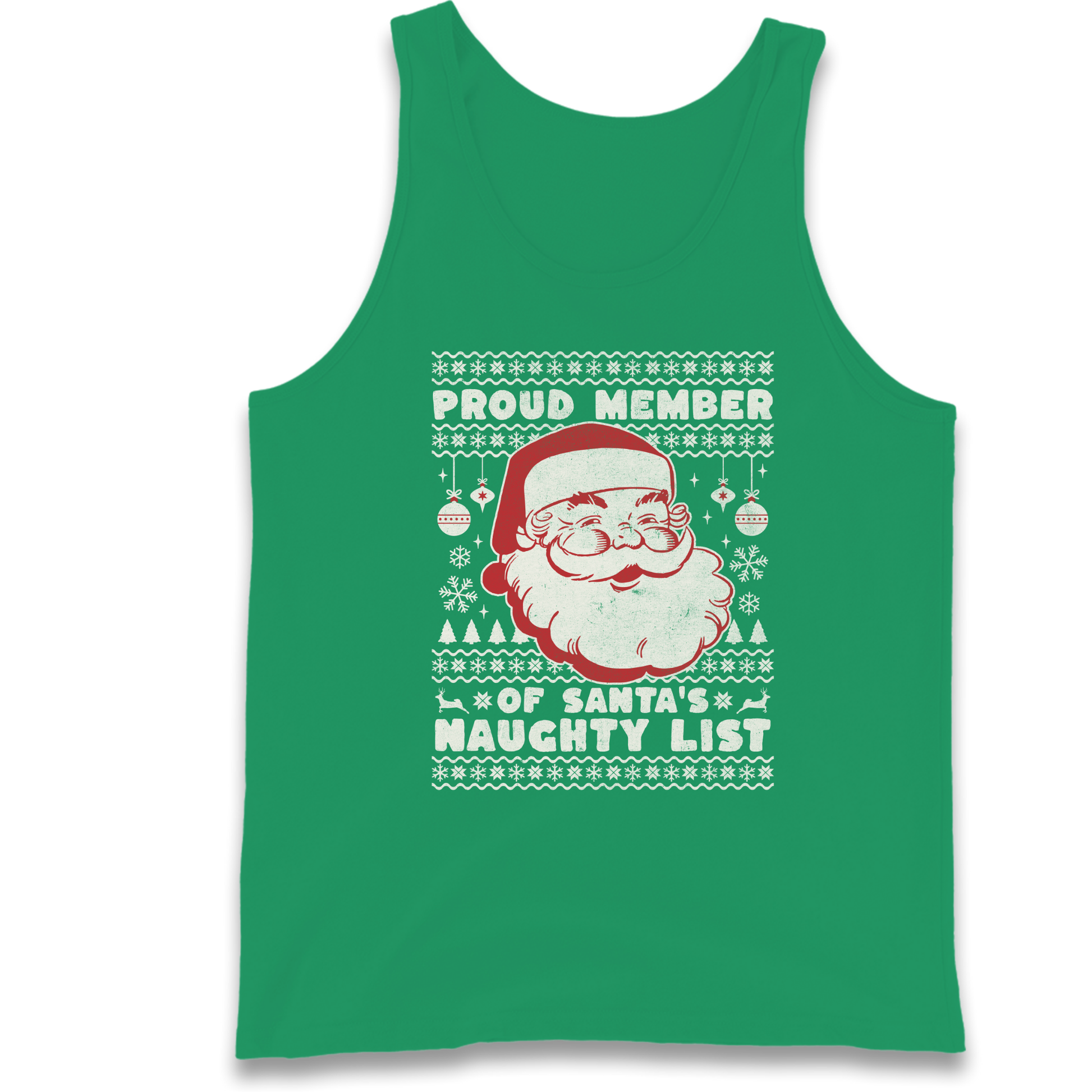 Proud Member Of Santas Naughty List Christmas Tank Top