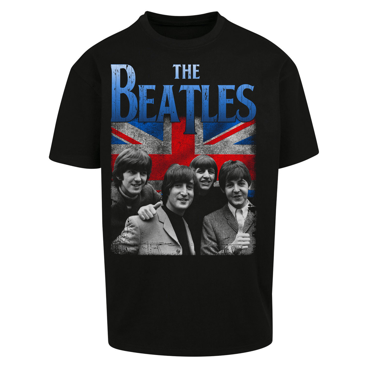 The Beatles Union Jack Oversized T Shirts 