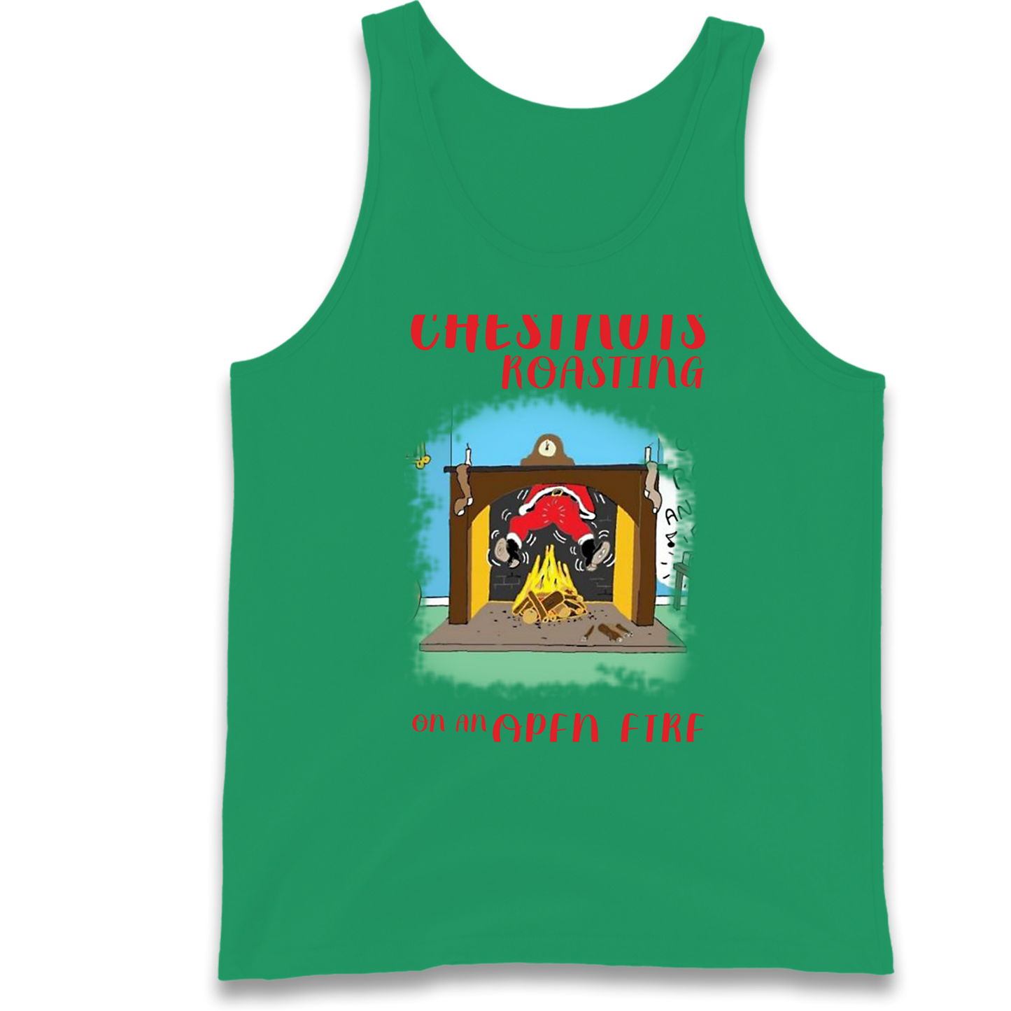 Chestnuts Roasting On An Open Fire Christmas Tank Top