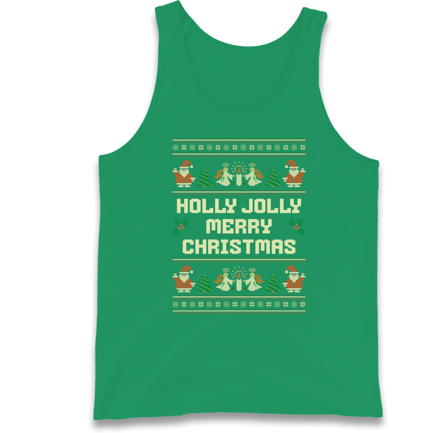 Holly Jolly Merry Christmas Tank Top