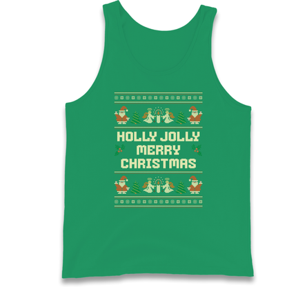 Holly Jolly Merry Christmas Tank Top