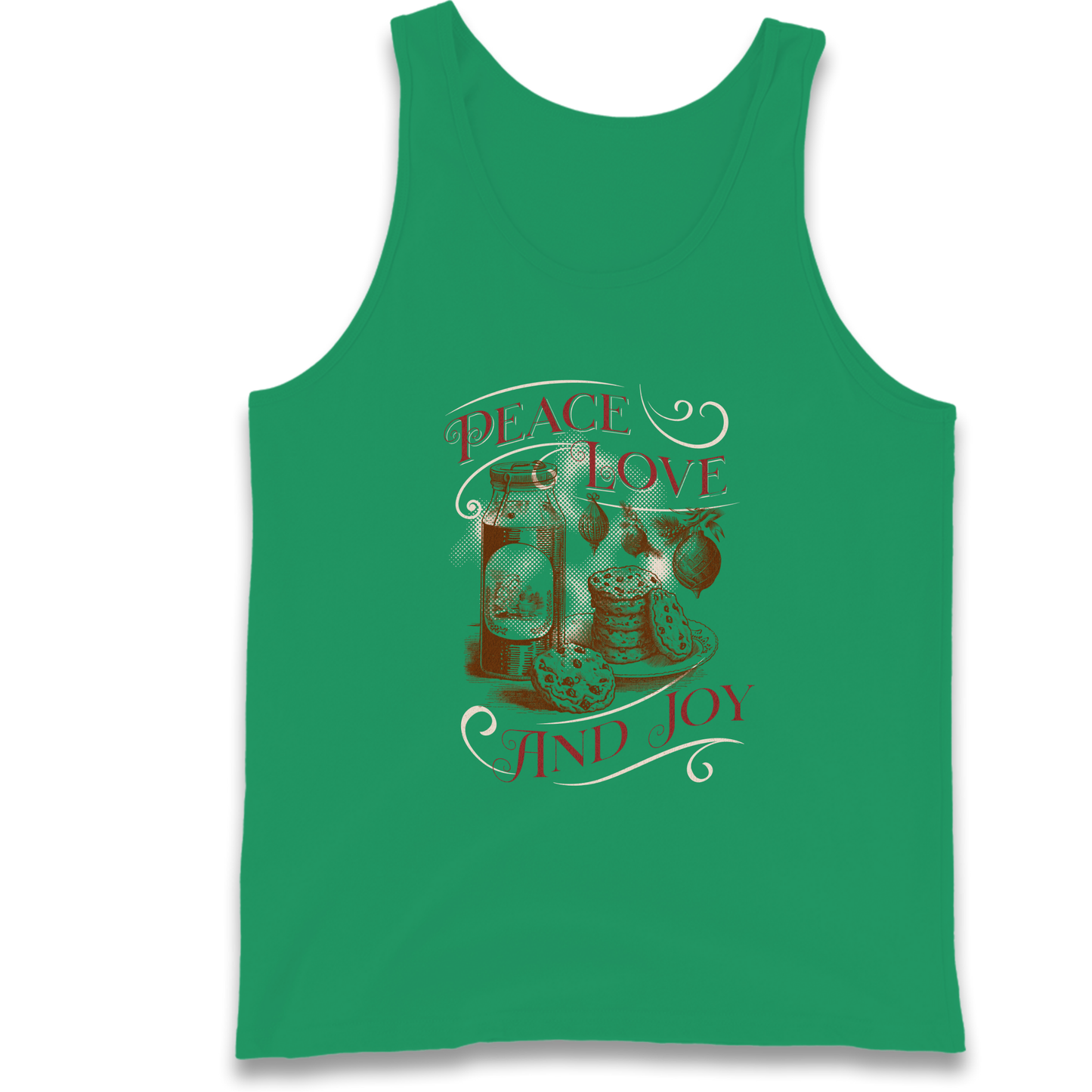 Peace Love And Joy Christmas Tank Top