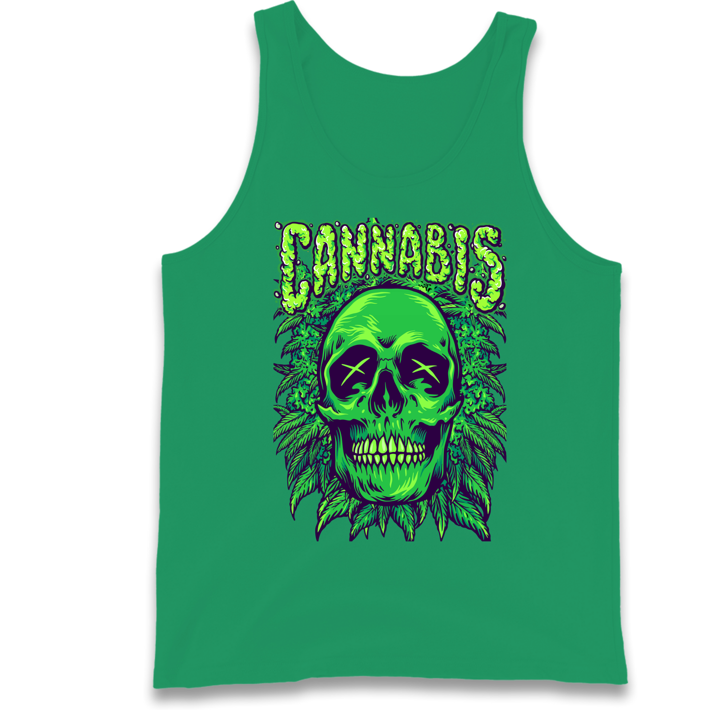Cannabis Skull Tank Top