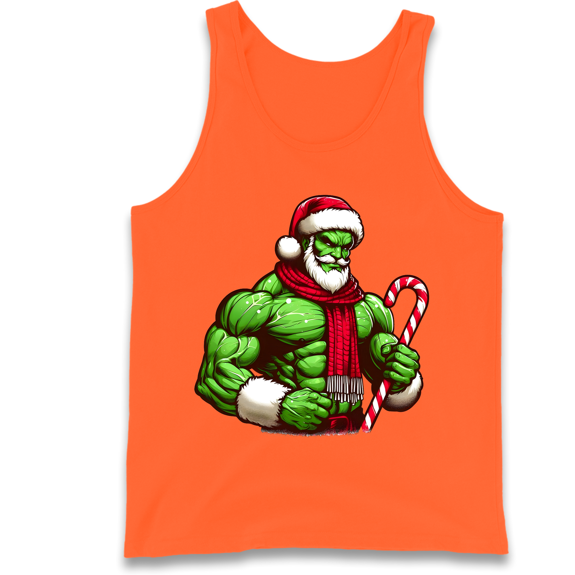 The Hulk Candy Cane Santa Tank Top
