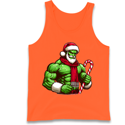 The Hulk Candy Cane Santa Tank Top