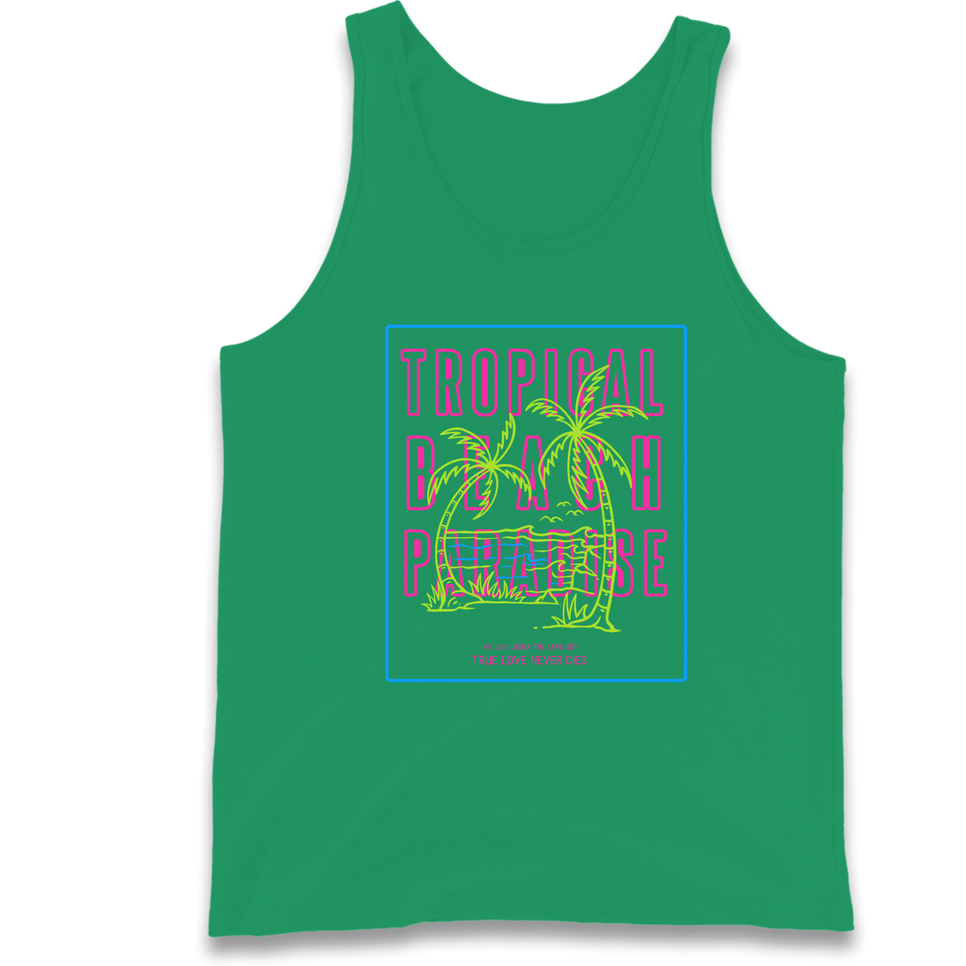 Tropical Beach Paradise Tank Top