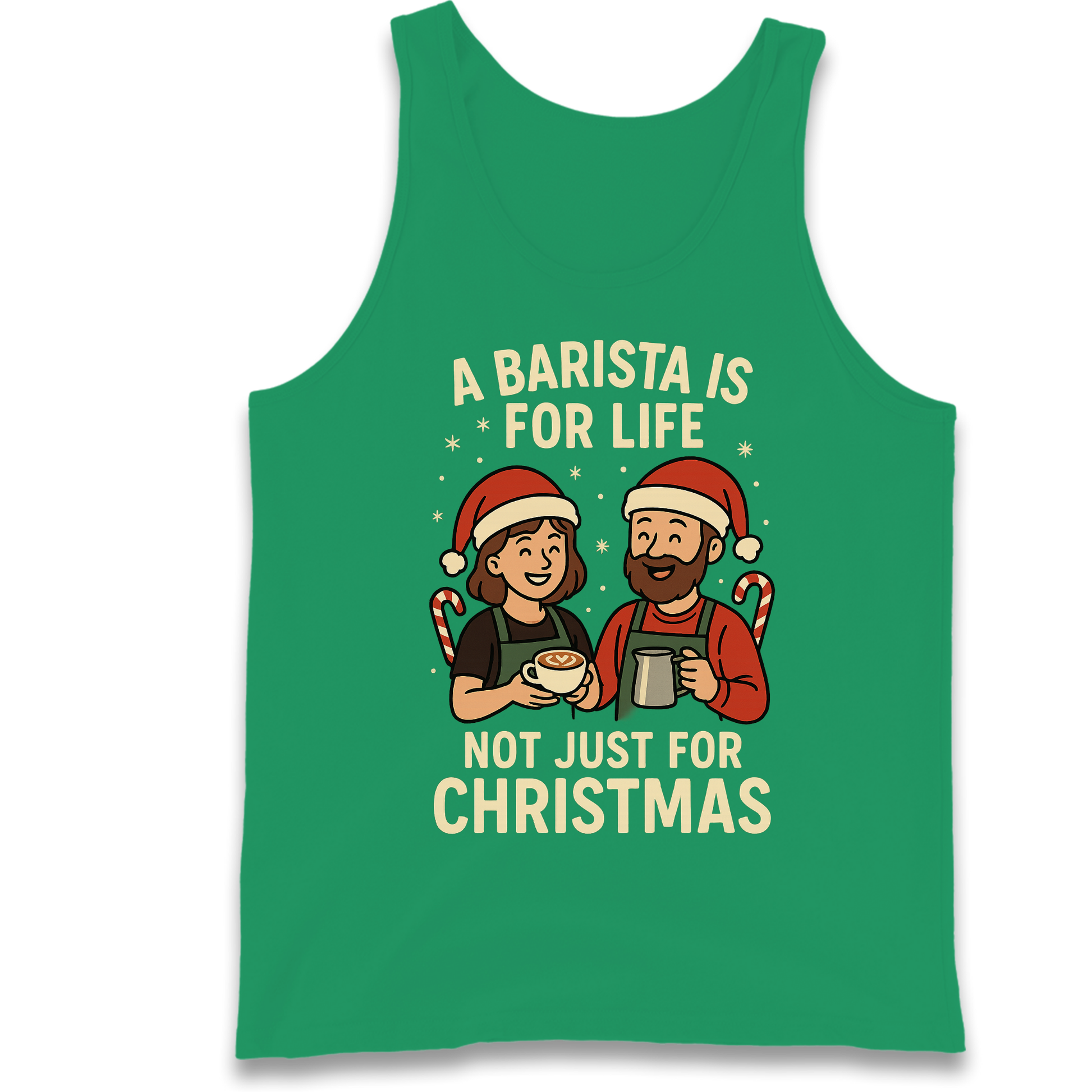 Barista Christmas Tank Top