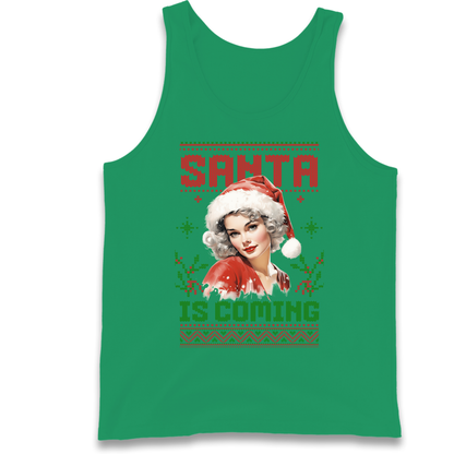 Santa is Coming Christmas Tank Top